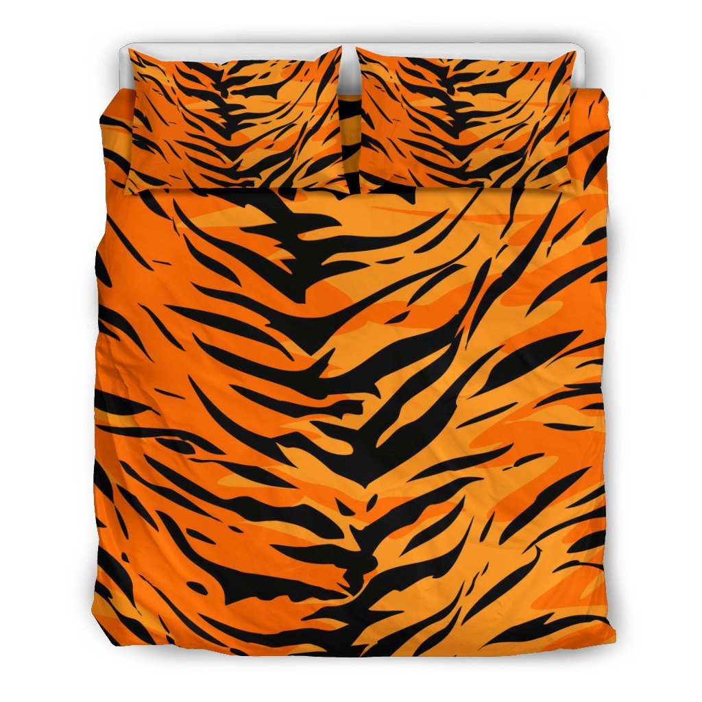 Tiger Pattern Print Duvet Cover Bedding Set-grizzshop