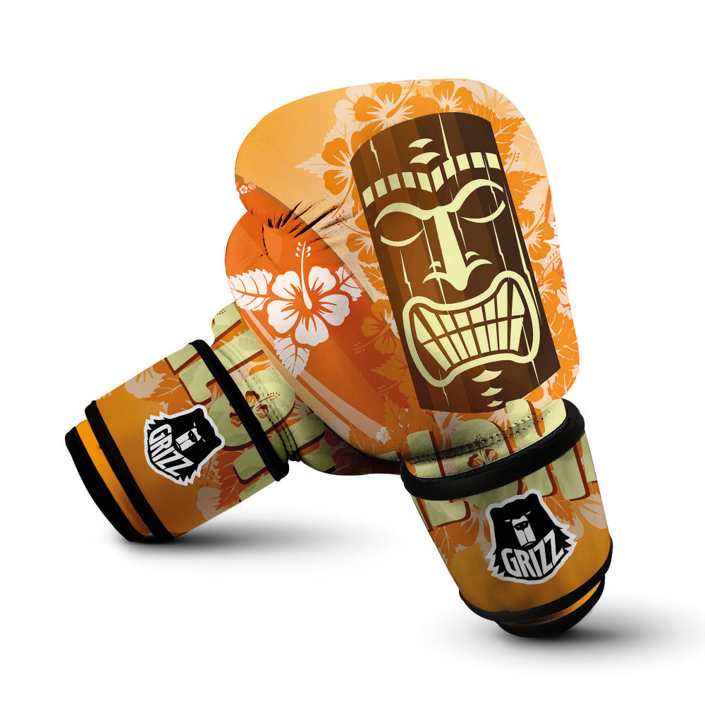 Tiki Aloha Print Boxing Gloves-grizzshop