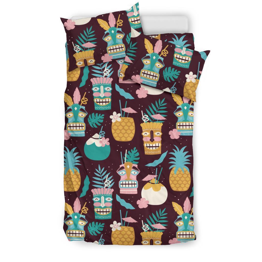 Tiki Fruit Pattern Print Duvet Cover Bedding Set-grizzshop