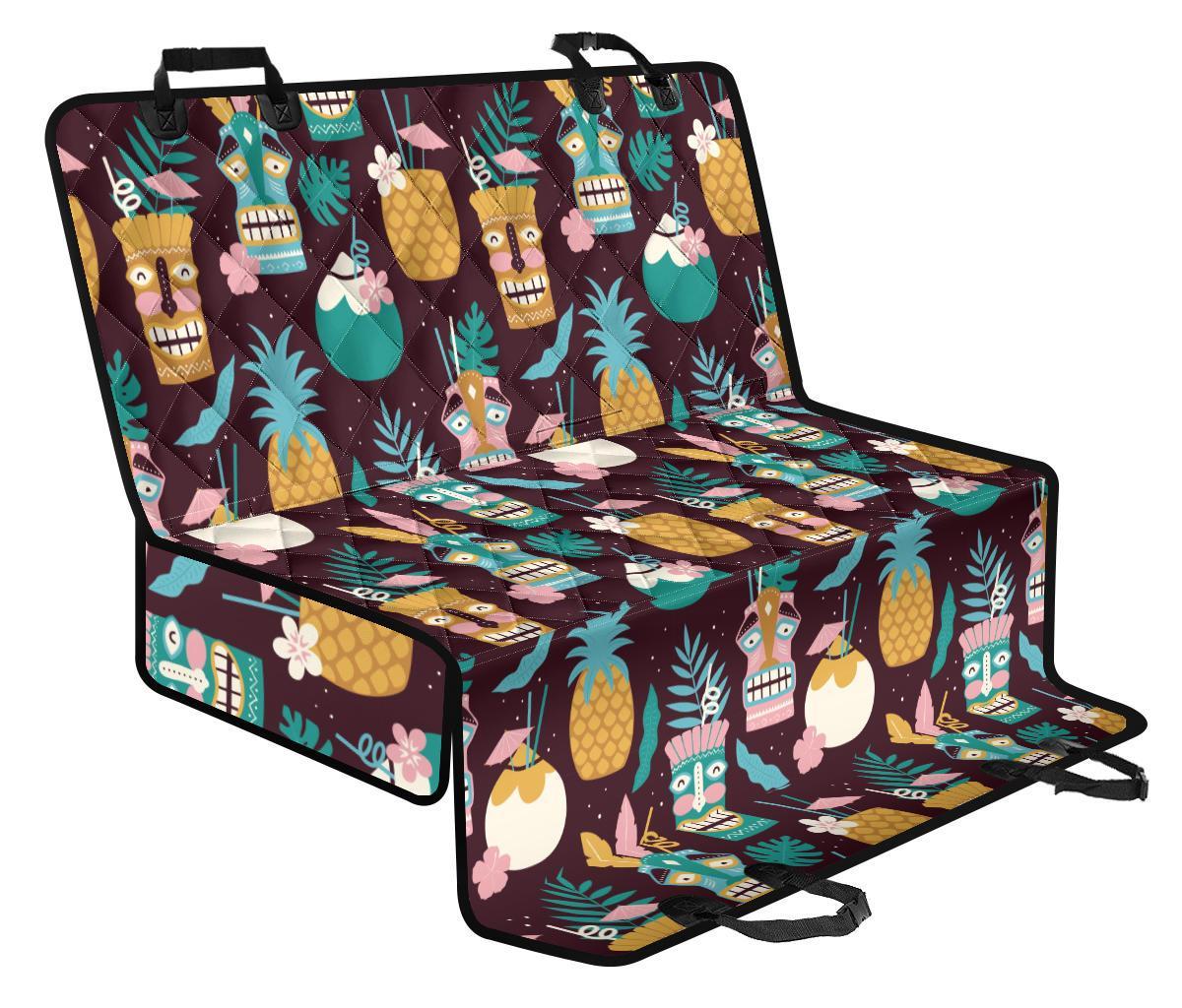 Tiki Fruit Pattern Print Pet Car Seat Cover-grizzshop