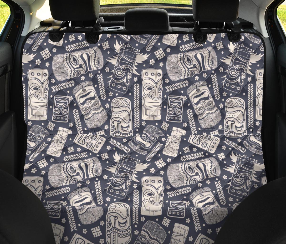Tiki Pattern Print Pet Car Seat Cover-grizzshop
