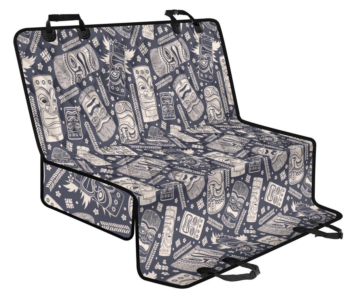 Tiki Pattern Print Pet Car Seat Cover-grizzshop