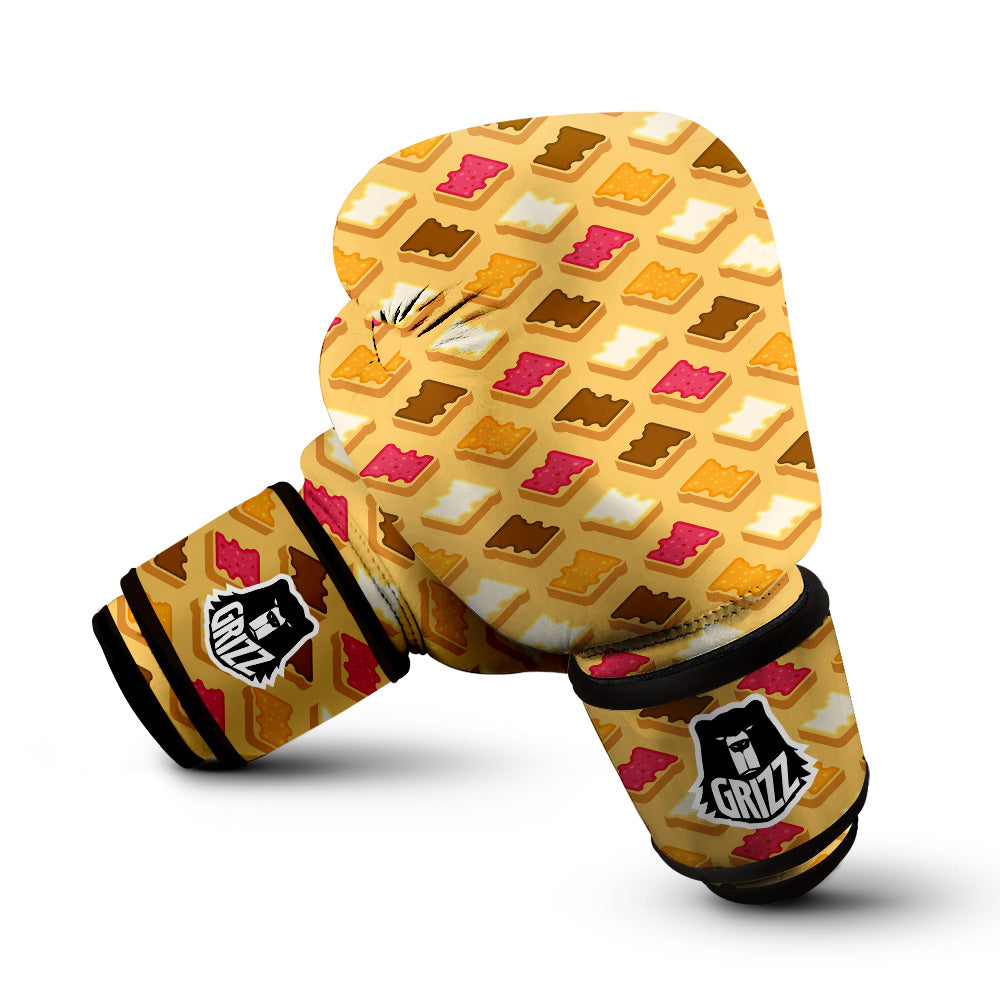 Toast And Jam Print Pattern Boxing Gloves-grizzshop