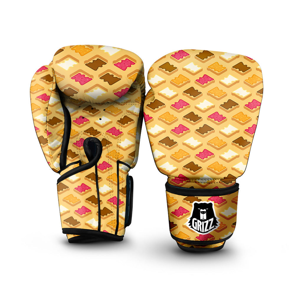 Toast And Jam Print Pattern Boxing Gloves-grizzshop