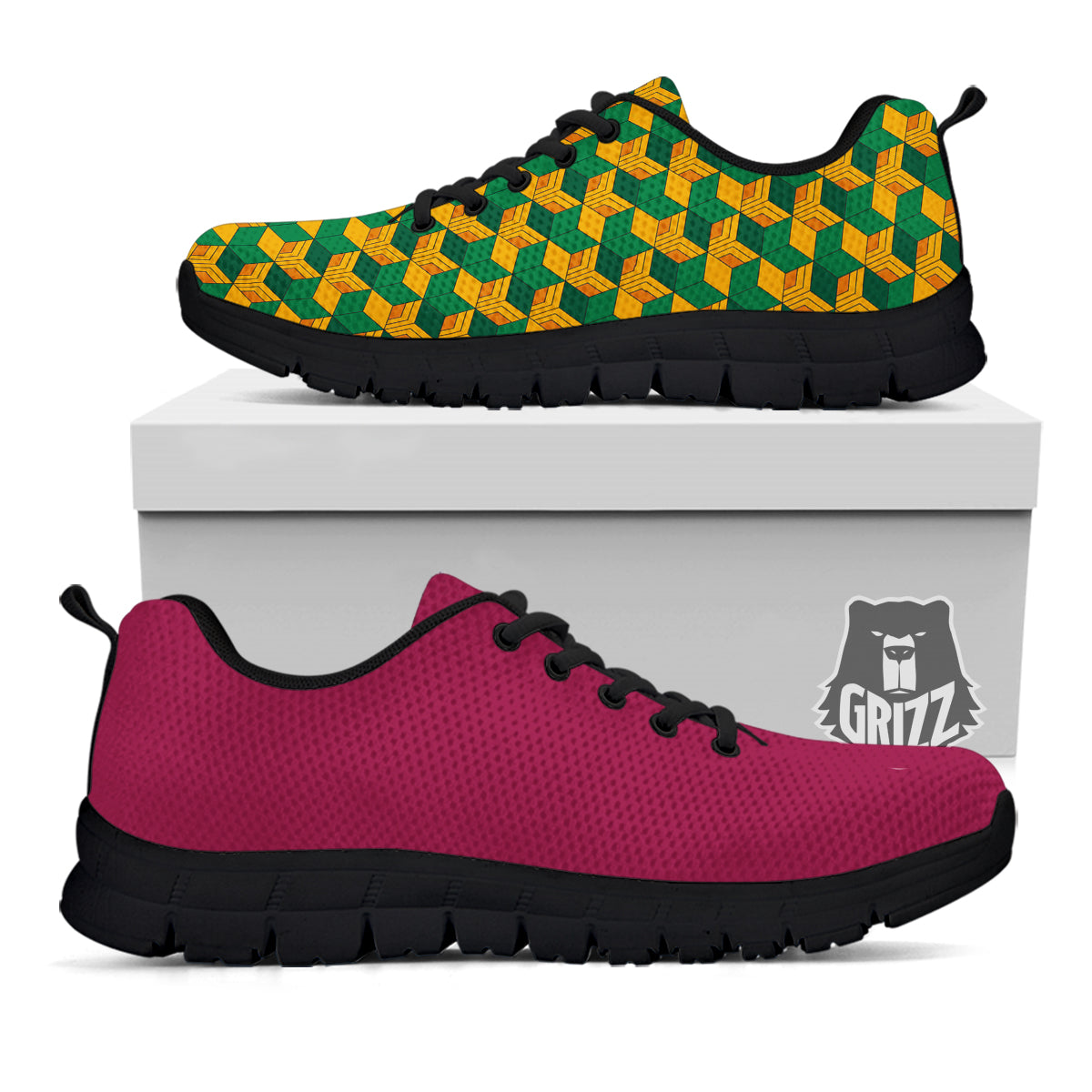 Tomioka Print Pattern Black Sneaker-grizzshop
