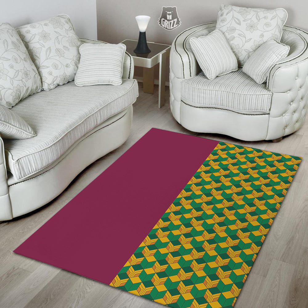 Tomioka Print Pattern Floor Mat-grizzshop