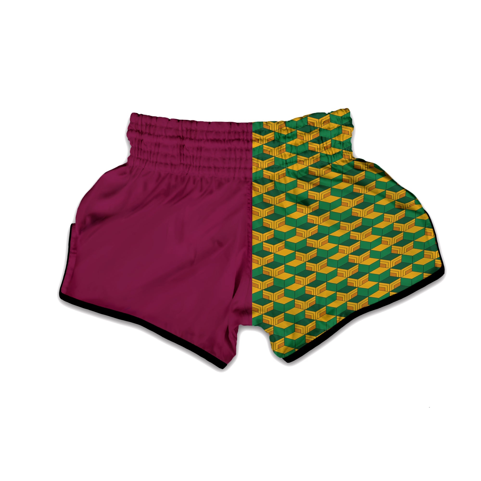 Tomioka Print Pattern Muay Thai Boxing Shorts-grizzshop