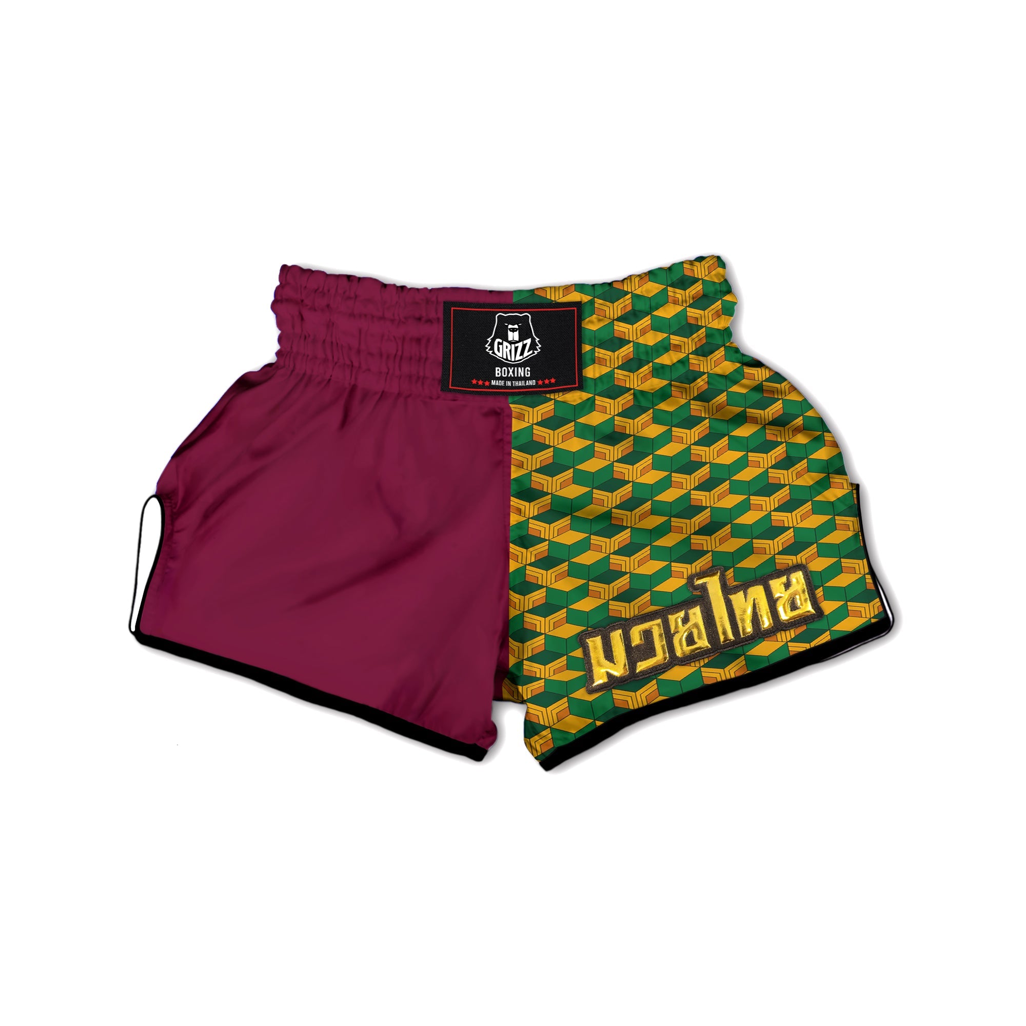 Tomioka Print Pattern Muay Thai Boxing Shorts-grizzshop