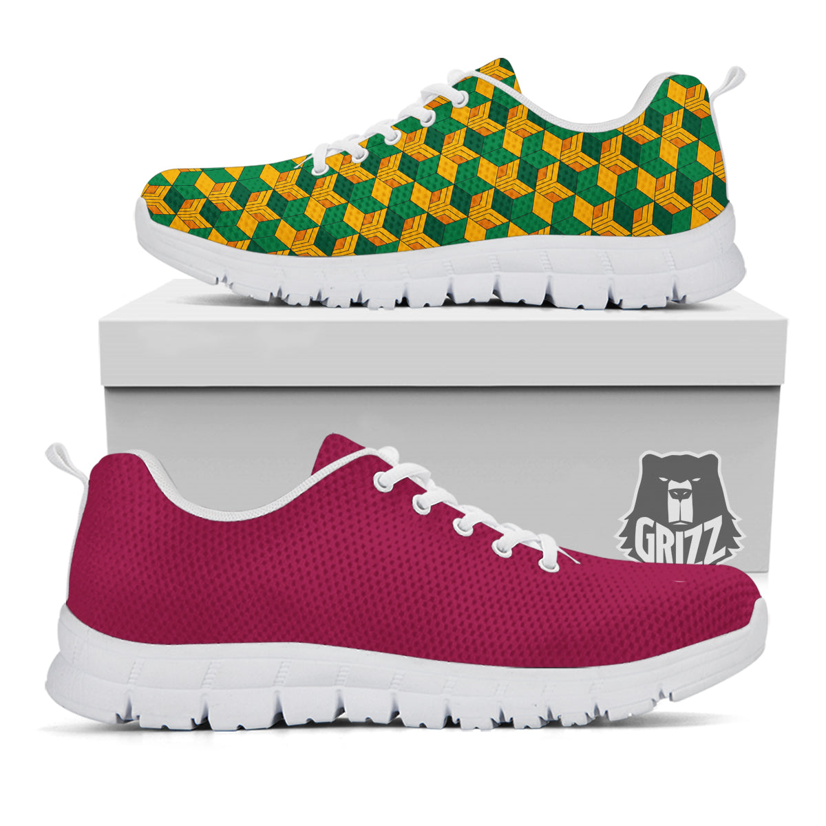 Tomioka Print Pattern White Sneaker-grizzshop