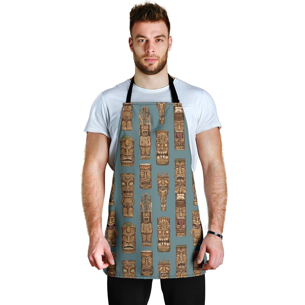 Totem Aztec Pattern Print Men's Apron-grizzshop