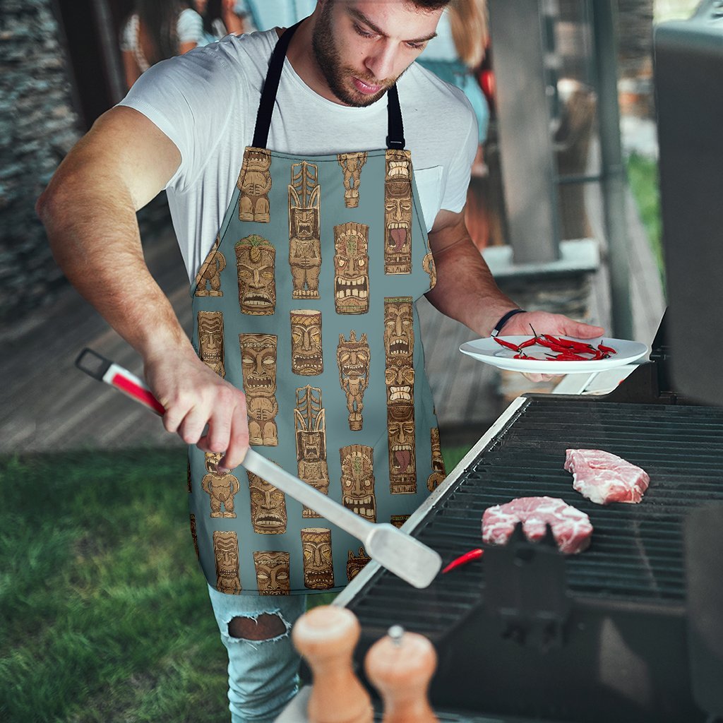 Totem Aztec Pattern Print Men's Apron-grizzshop