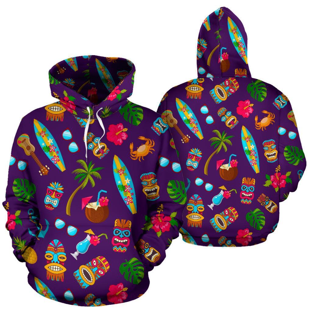Totem Pattern Print Men Women Pullover Hoodie-grizzshop