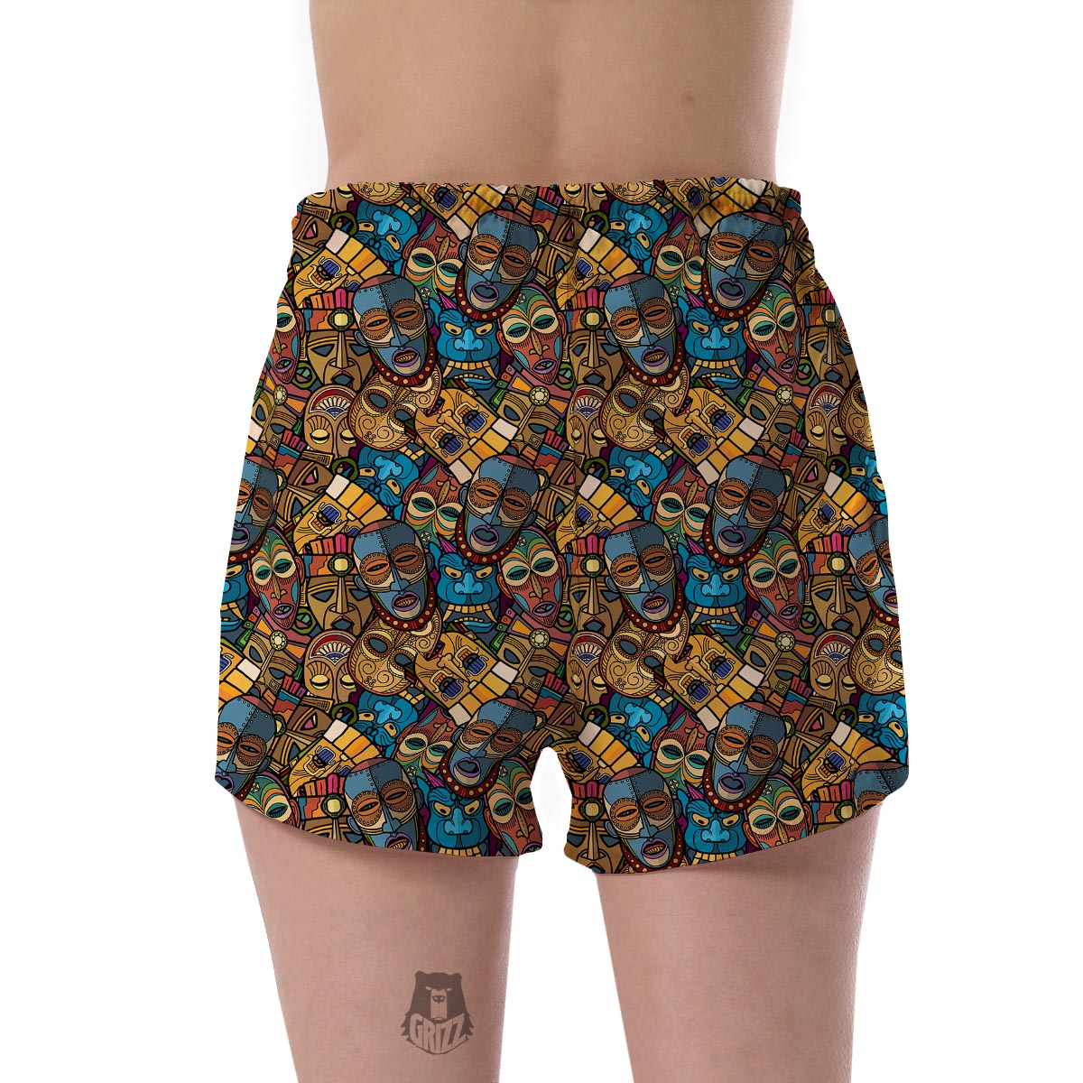 Totem Print Pattern Women's Shorts-grizzshop