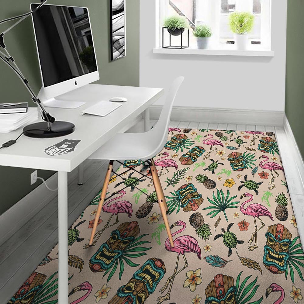 Totem Summer Print Pattern Floor Mat-grizzshop