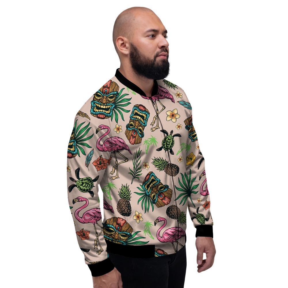 Totem Summer Print Pattern Men's Bomber Jacket-grizzshop