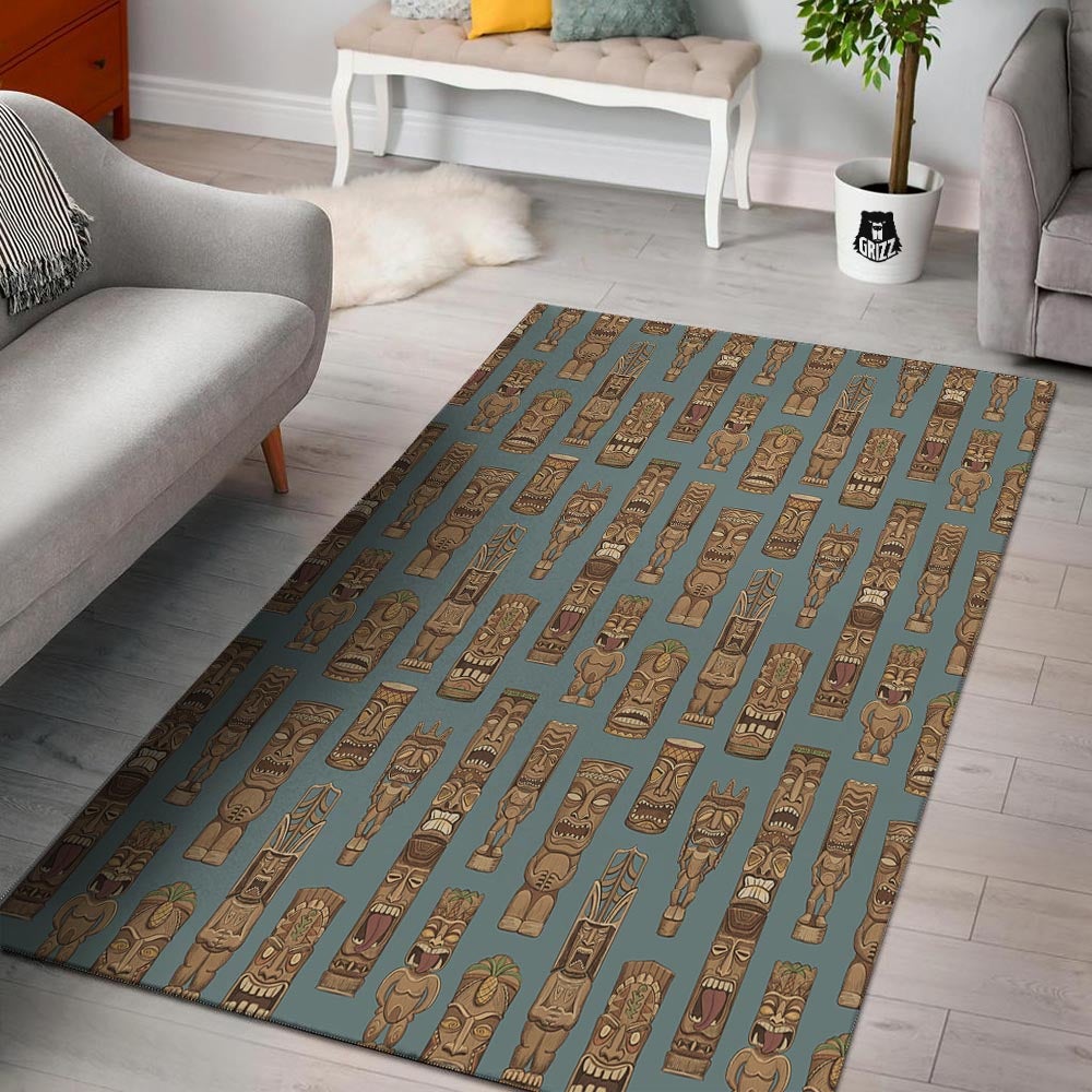 Totem Tribal Print Pattern Floor Mat-grizzshop