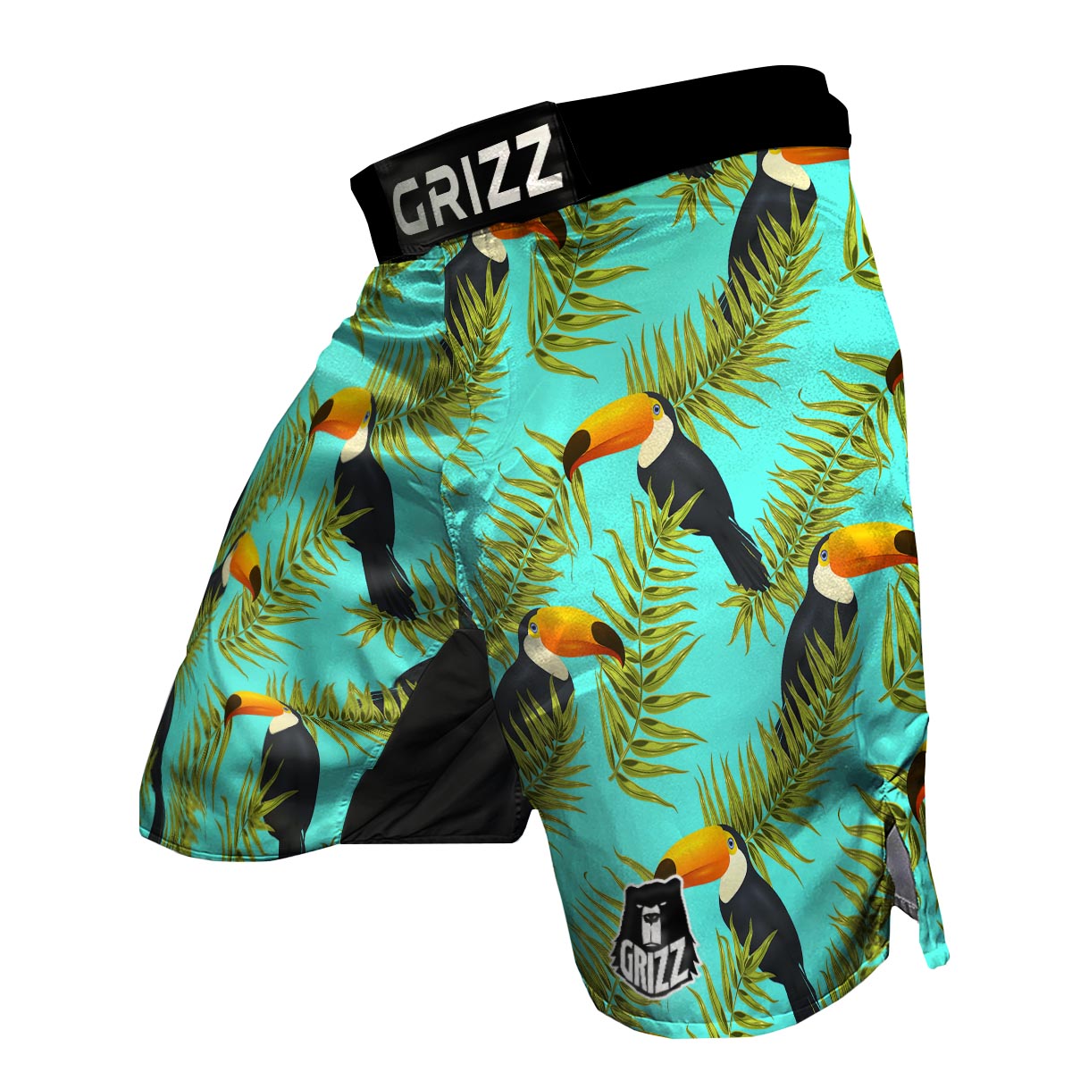 Toucan Toco Print Pattern MMA Shorts-grizzshop