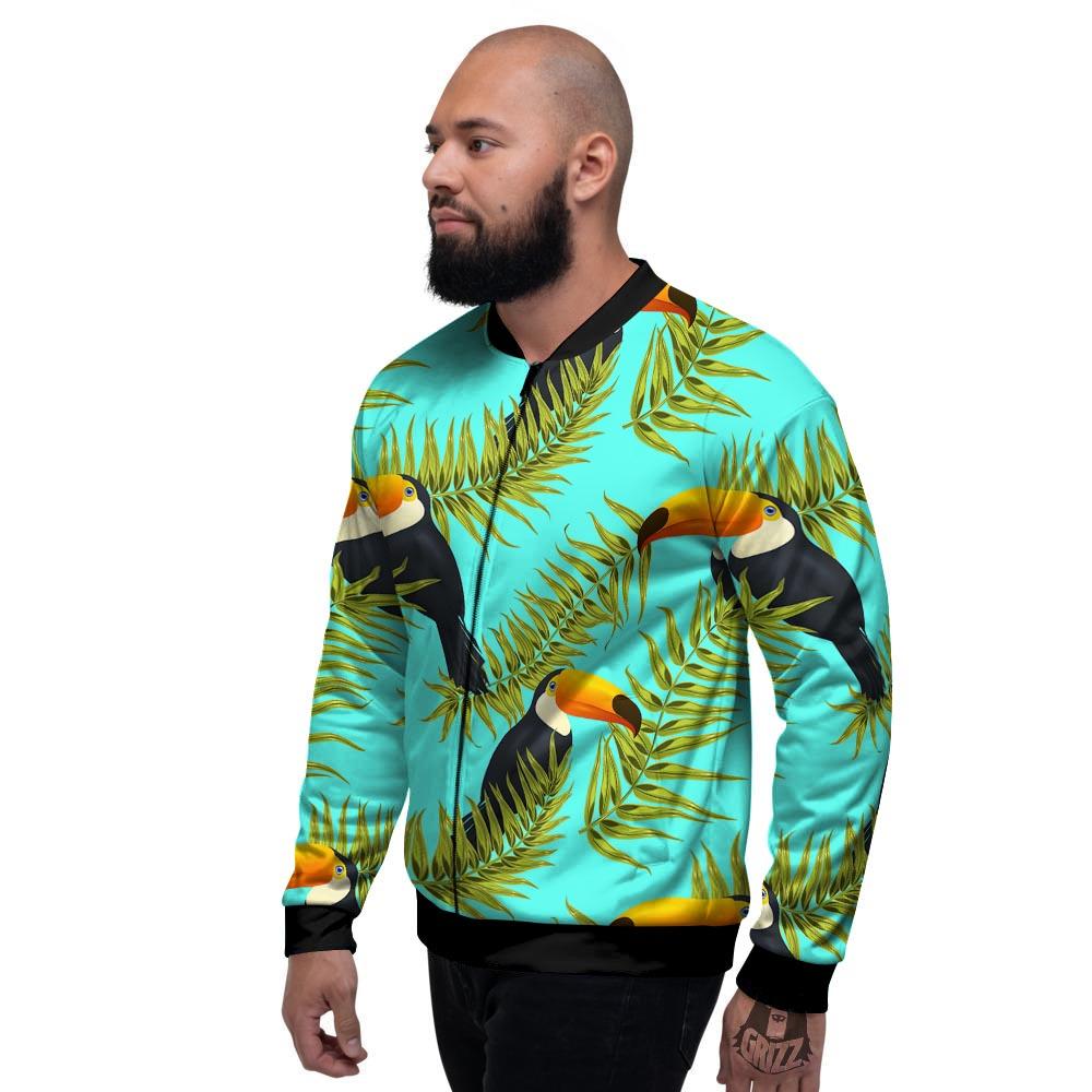 Toucan Toco Print Pattern Men's Bomber Jacket-grizzshop