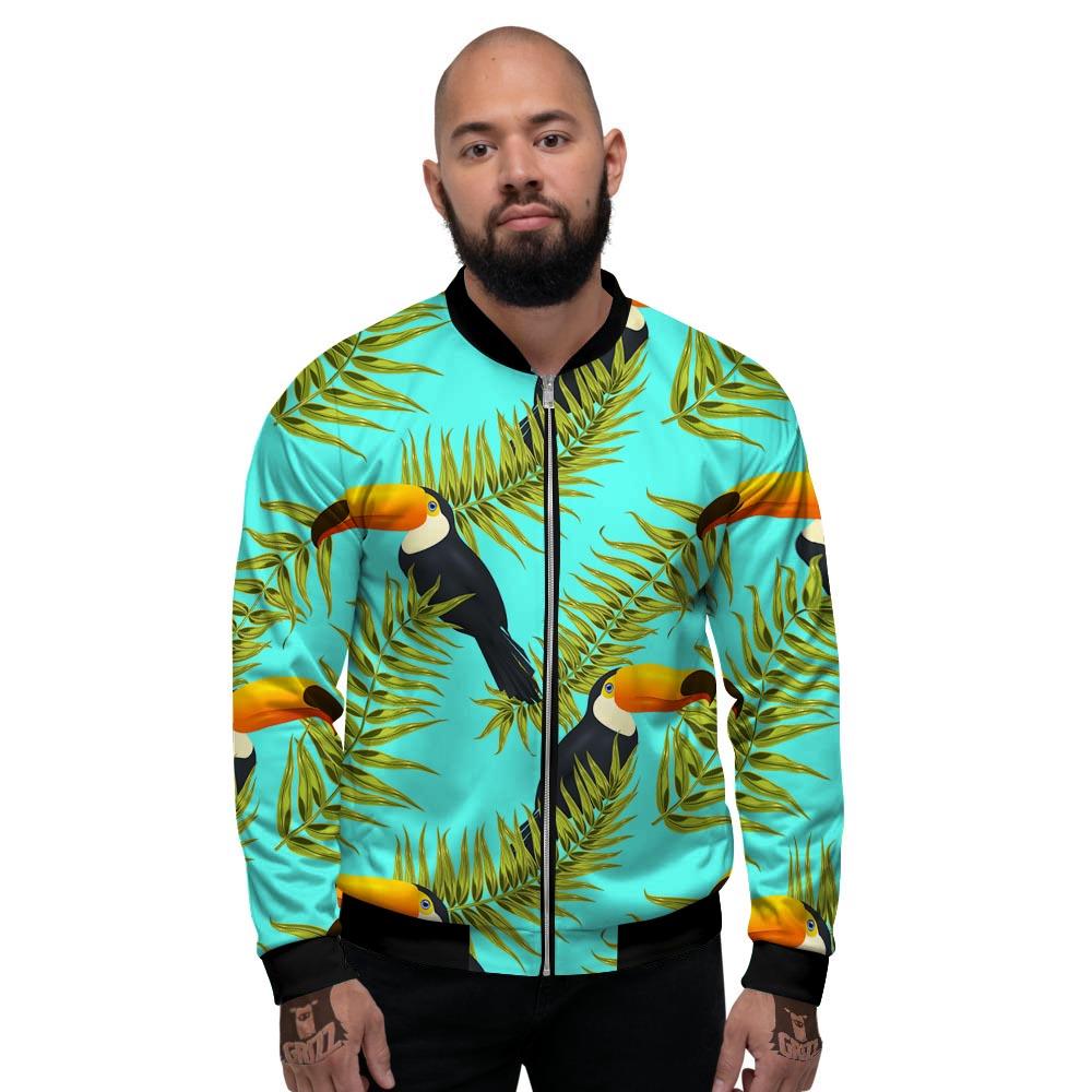 Toucan Toco Print Pattern Men's Bomber Jacket-grizzshop