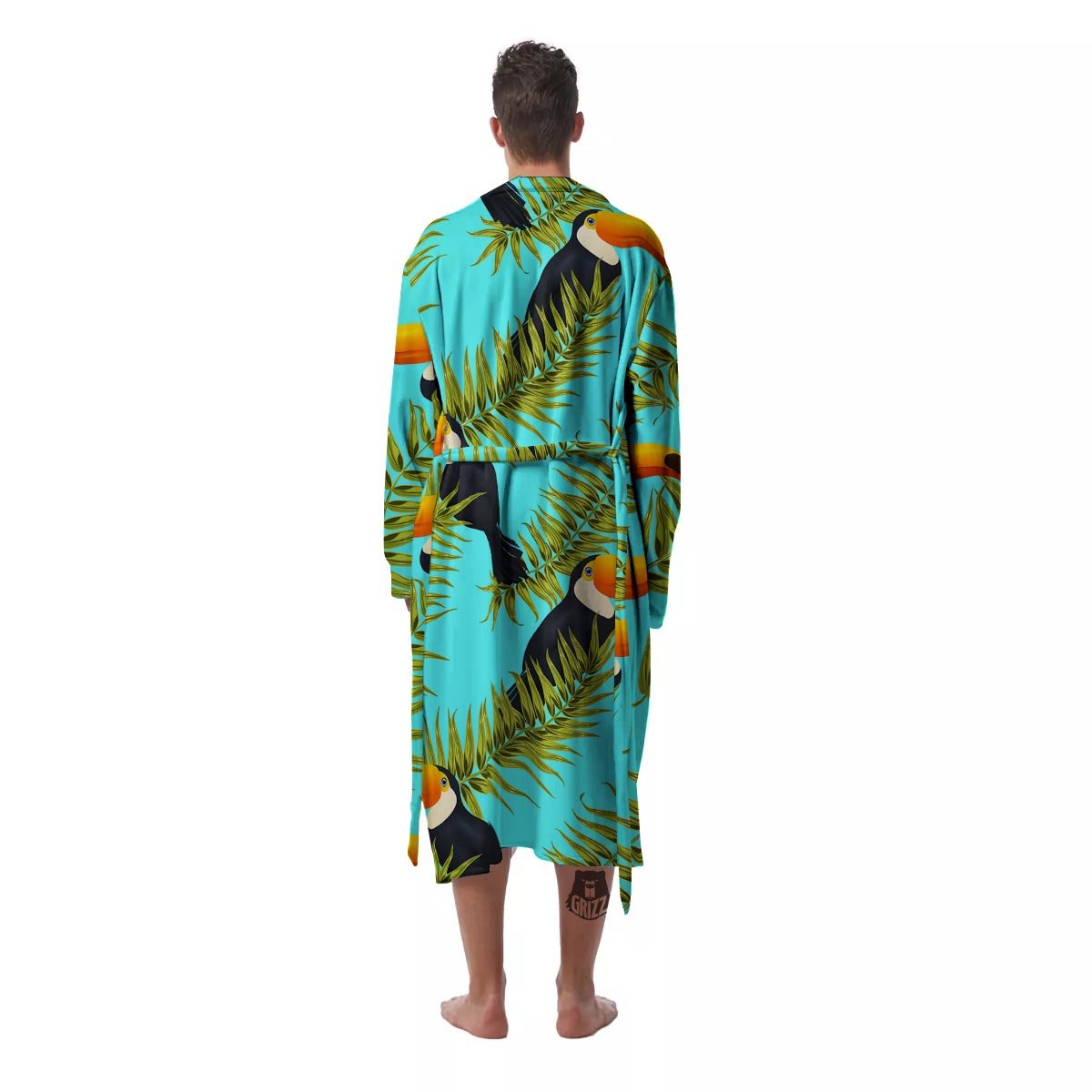 Toucan Toco Print Pattern Men's Robe-grizzshop