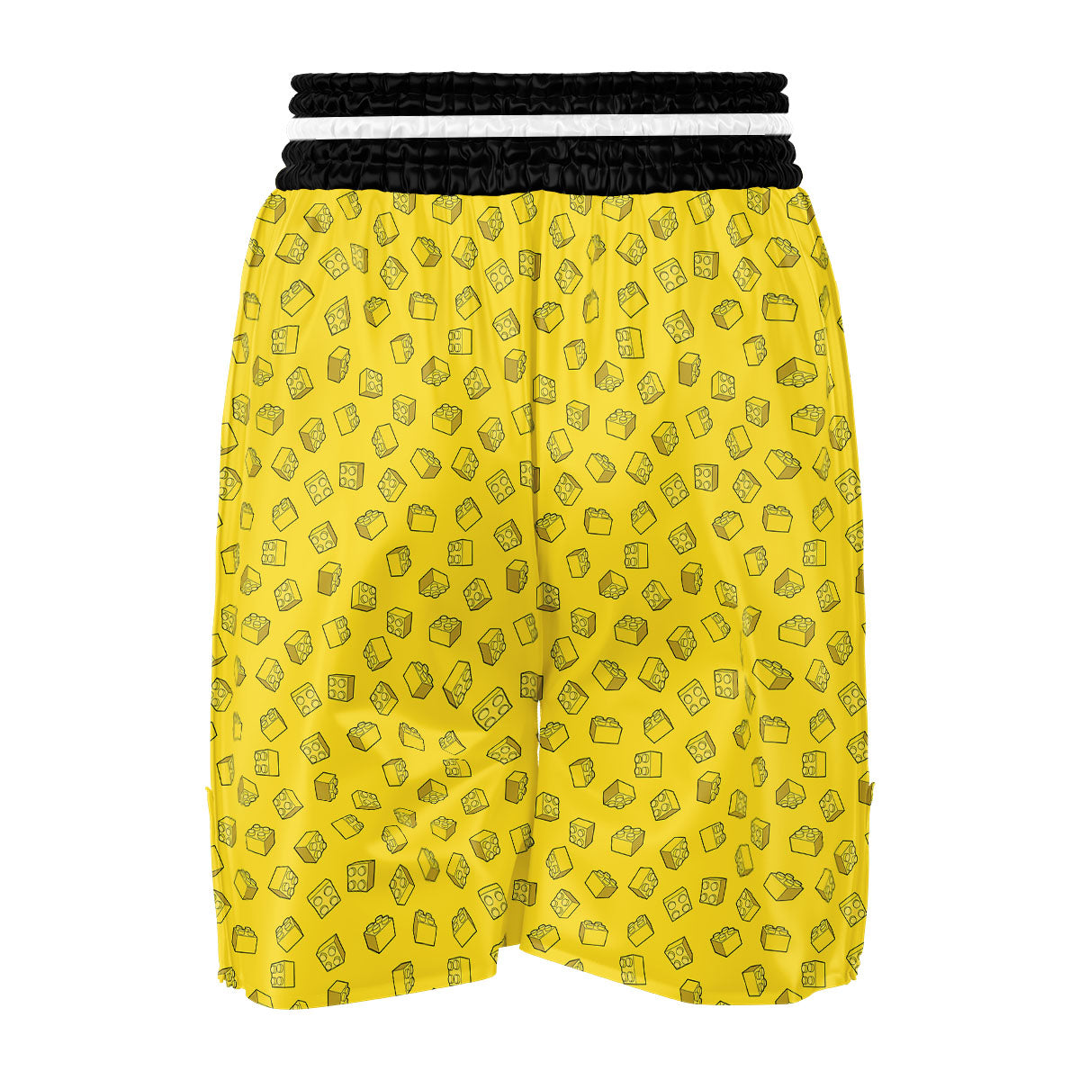 Toy Building Blocks Print Pattern Boxing Shorts-grizzshop