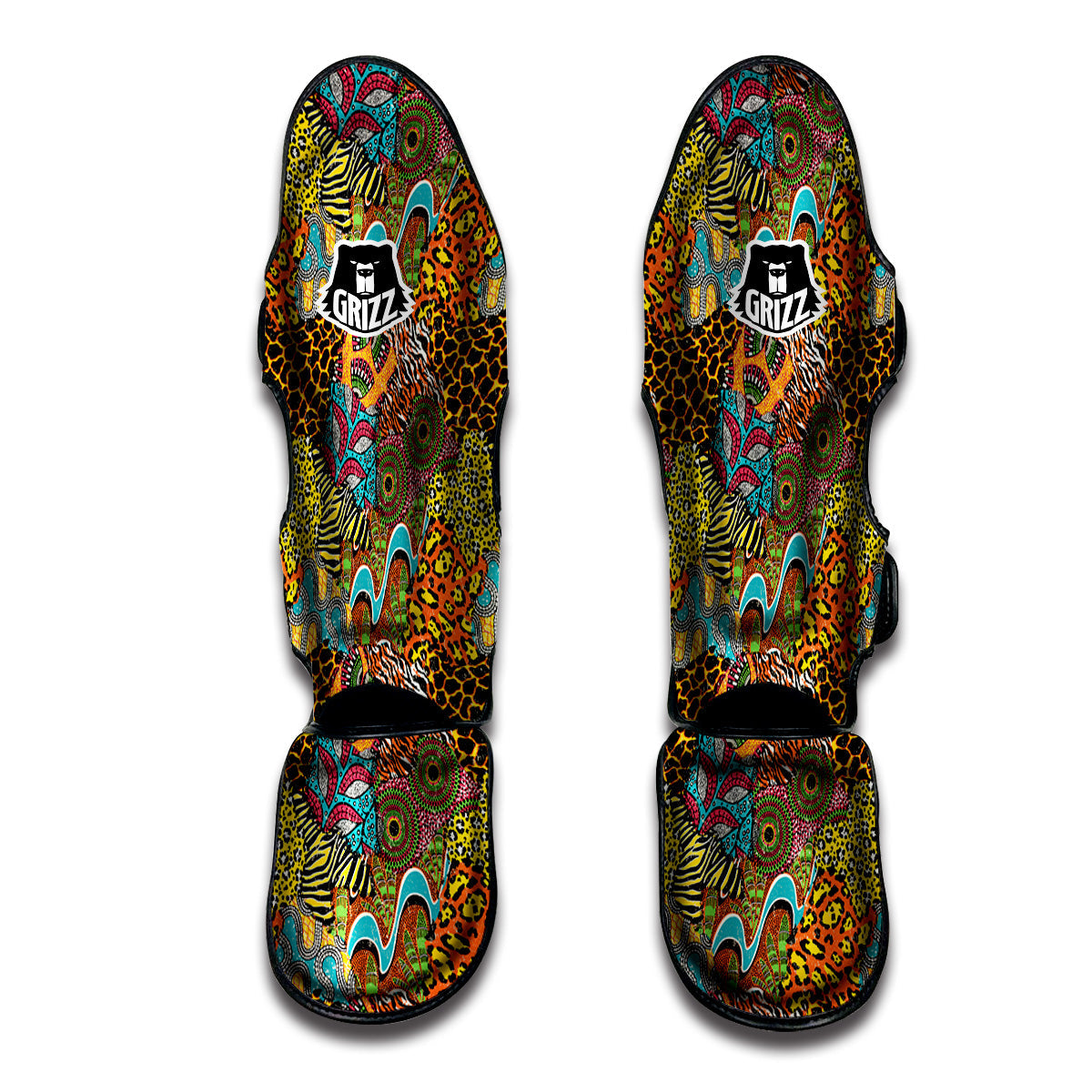 Owl Steampunk Print Muay Thai Shin Guards