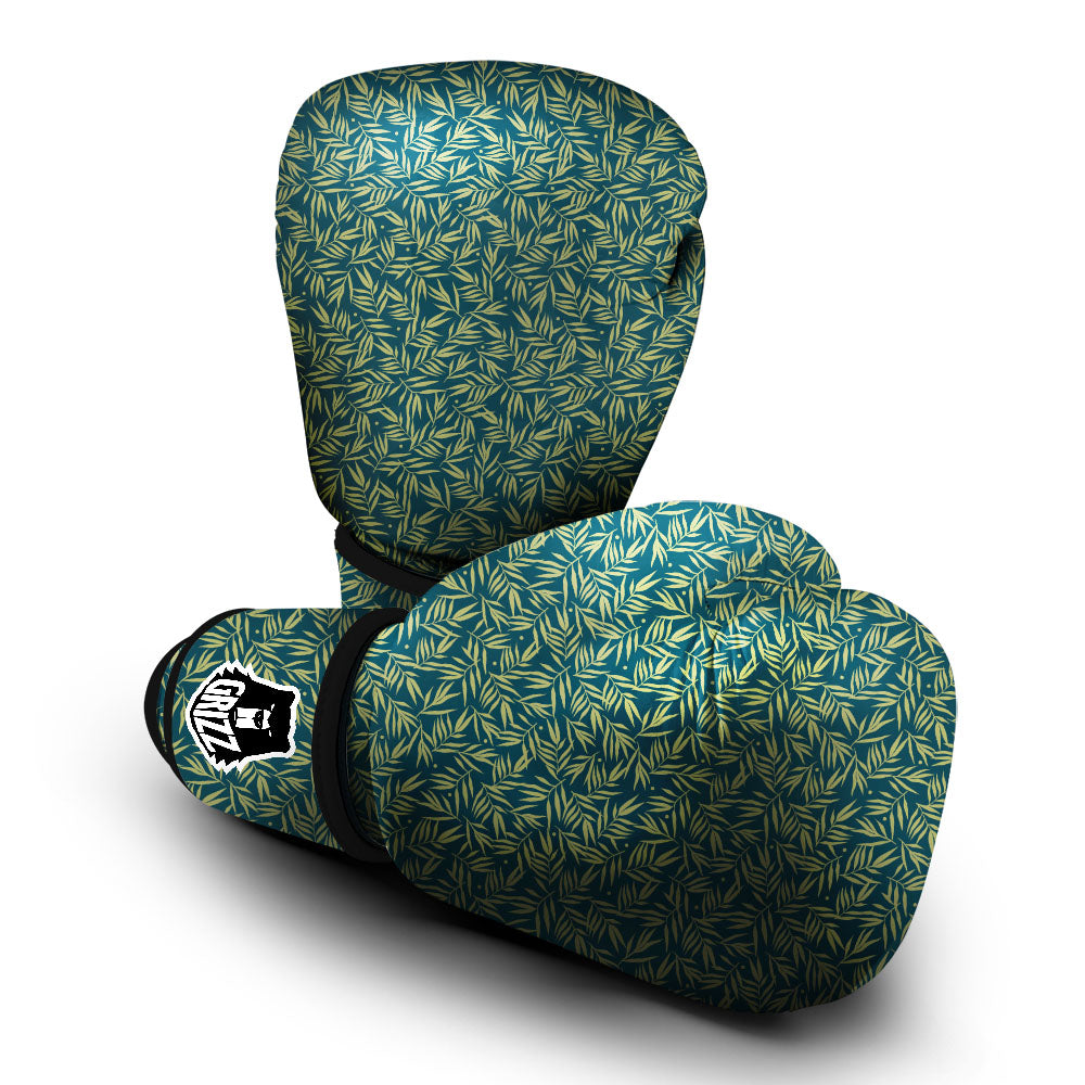 Tree Bamboo Green Print Pattern Boxing Gloves-grizzshop