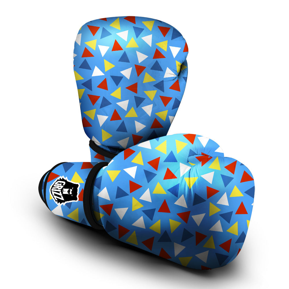 Triangle Autism Awareness Color Print Pattern Boxing Gloves-grizzshop