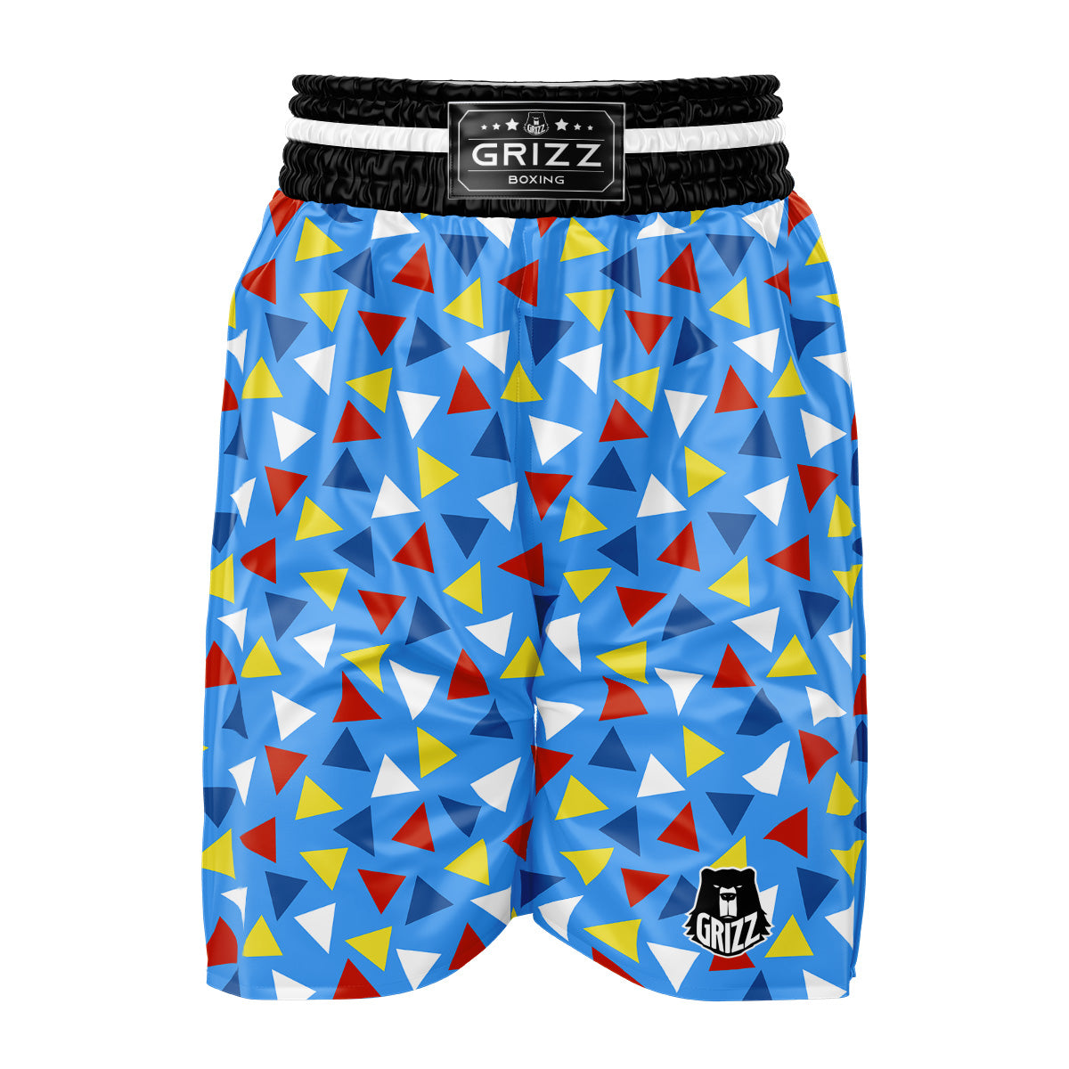 Triangle Autism Awareness Color Print Pattern Boxing Shorts-grizzshop
