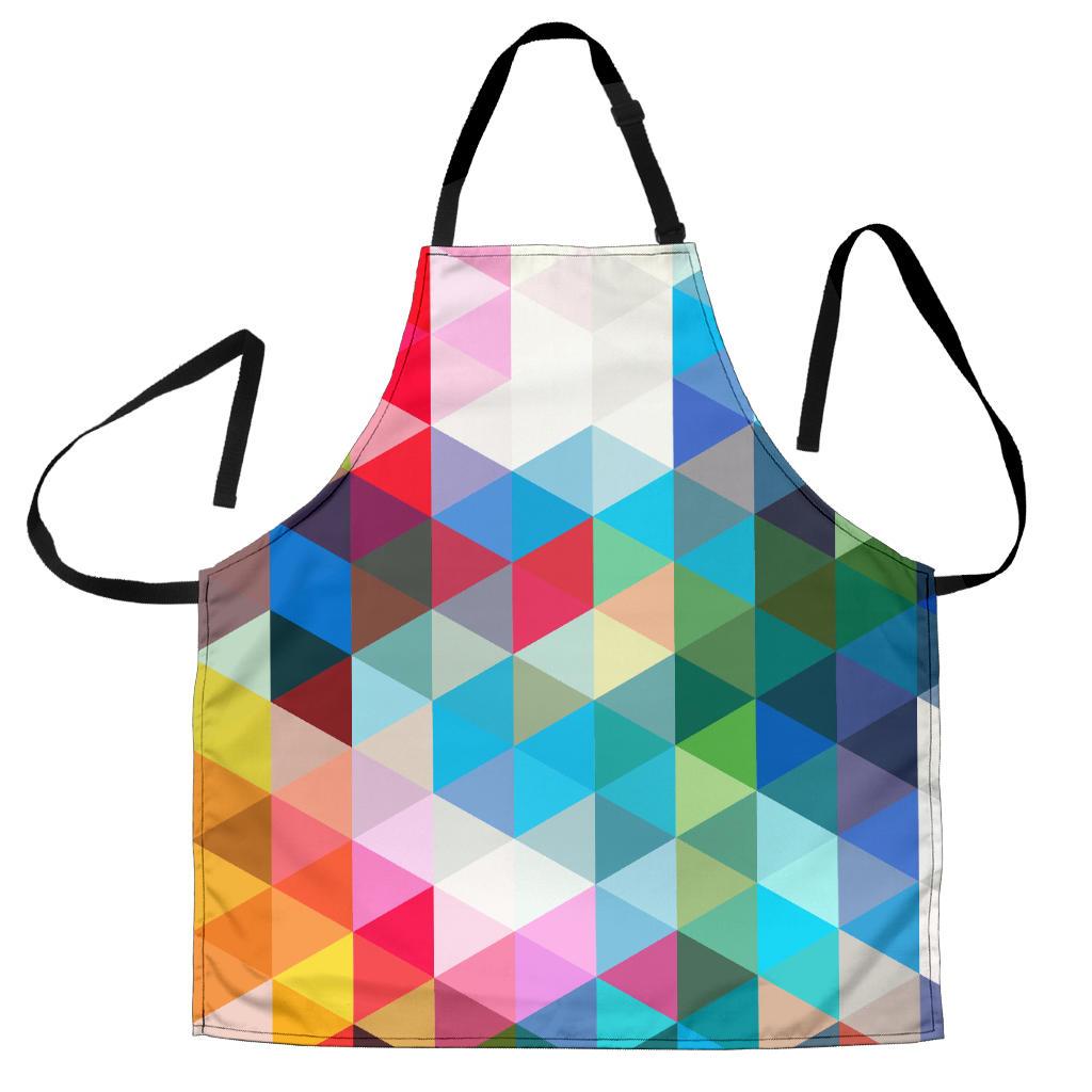 Triangle Colorful Pattern Print Women's Apron-grizzshop