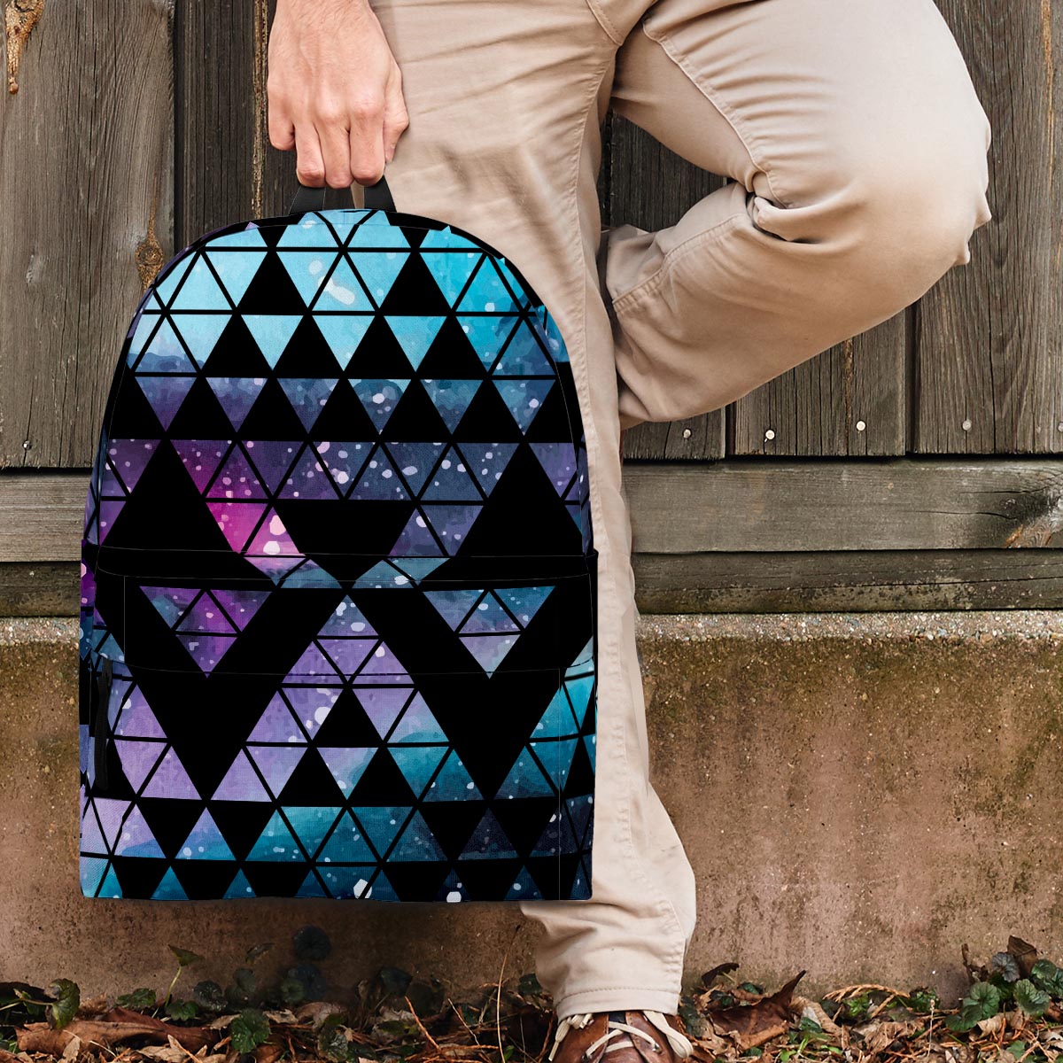 Triangle Galaxy Space Backpack-grizzshop