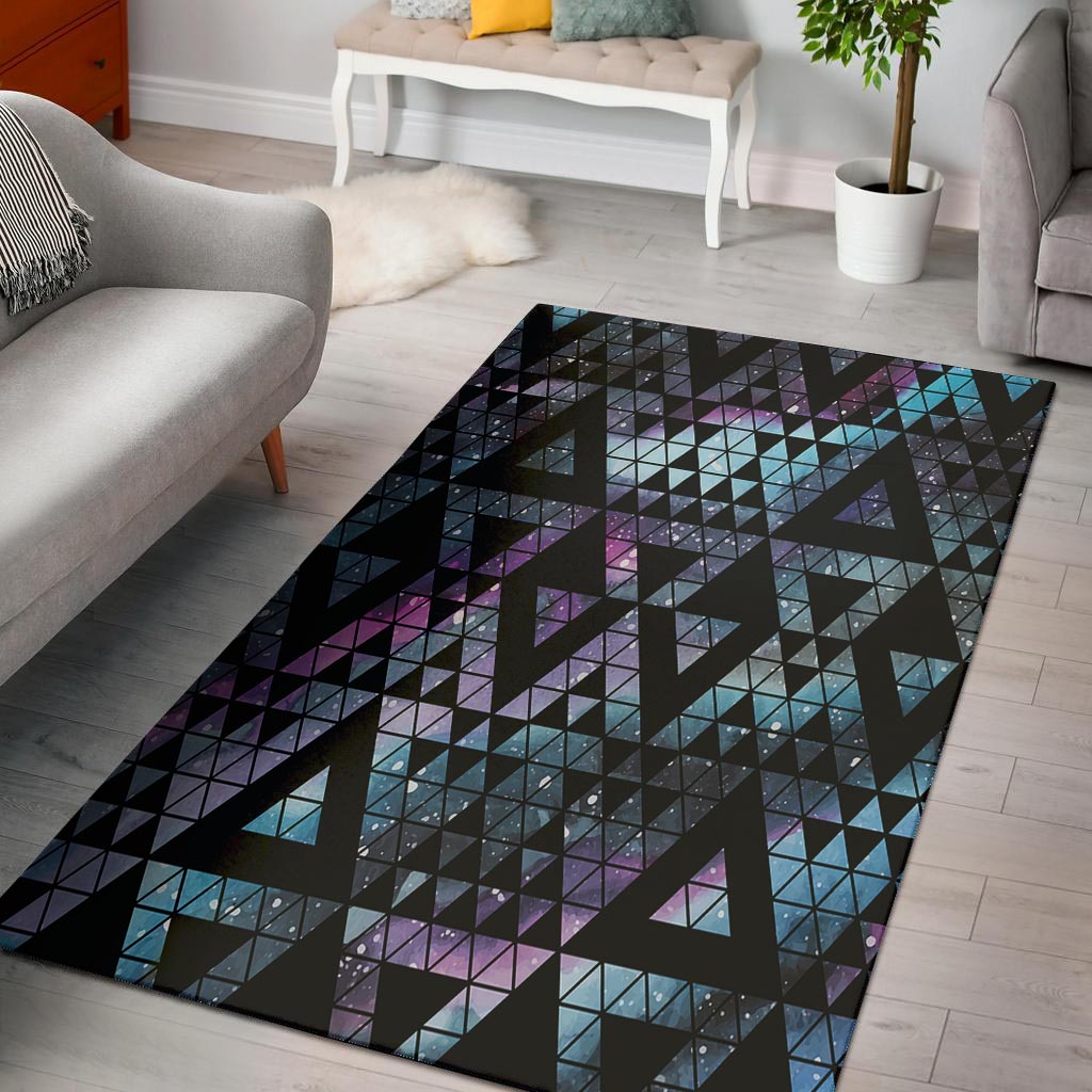 Triangle Galaxy Space Floor Mat-grizzshop