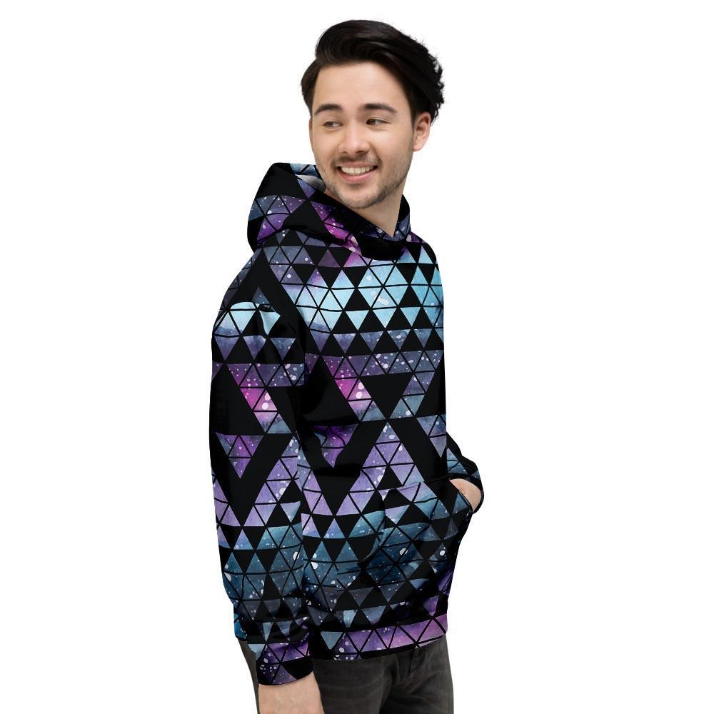 Triangle Galaxy Space Men's Hoodie-grizzshop