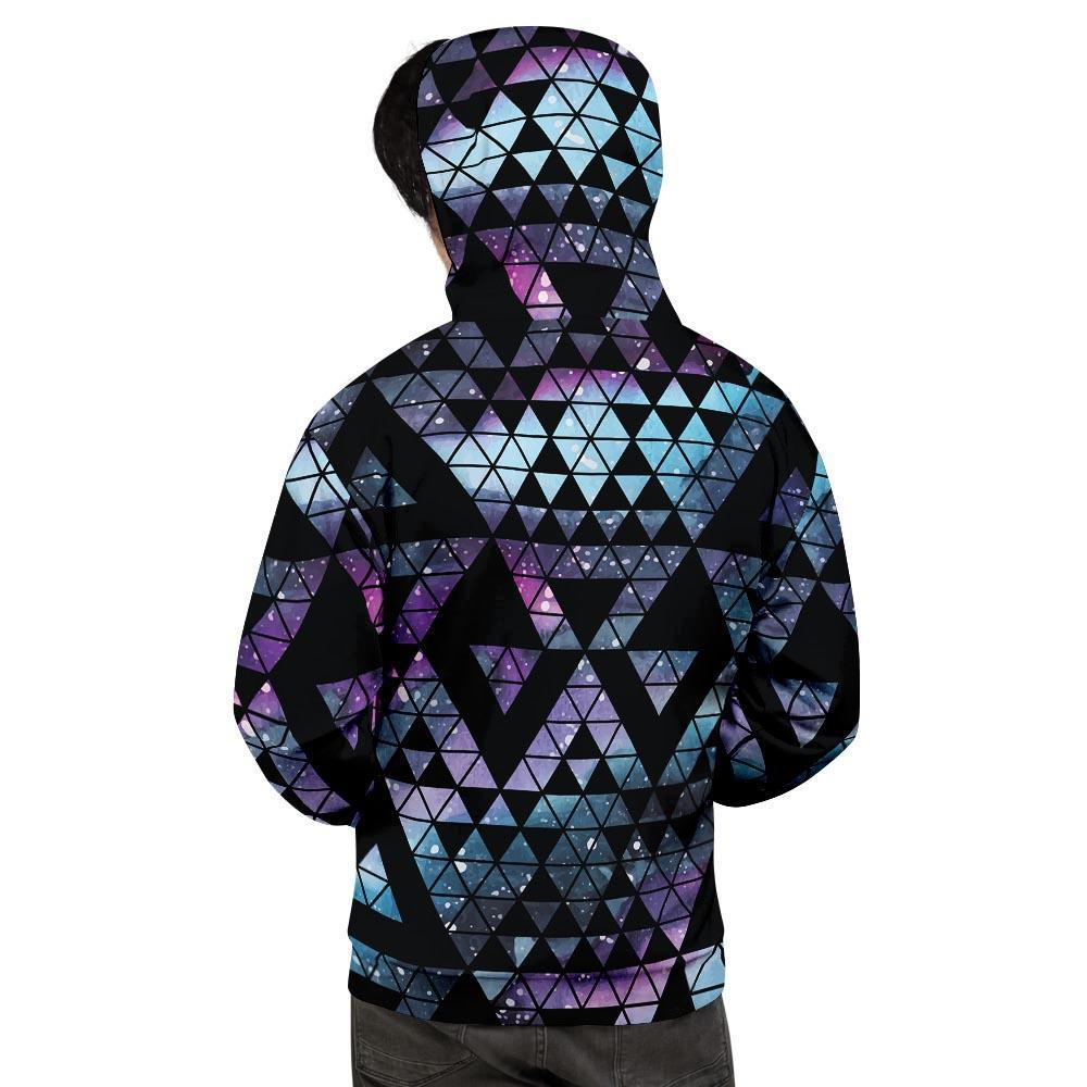 Triangle Galaxy Space Men's Hoodie-grizzshop