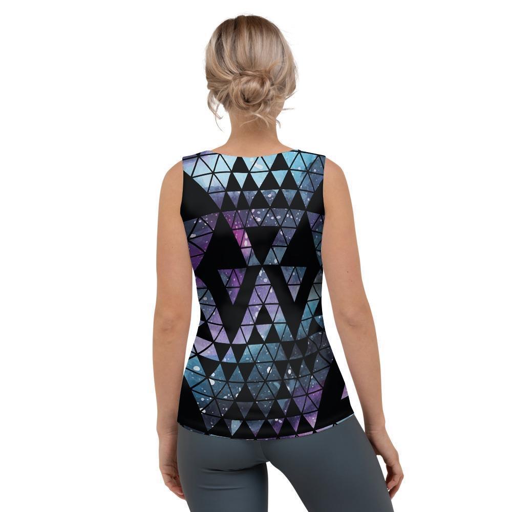 Triangle Galaxy Space Women's Tank Top-grizzshop