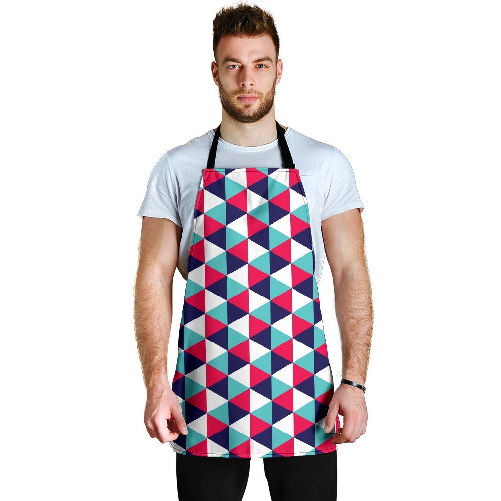Triangle Pattern Print Men's Apron-grizzshop