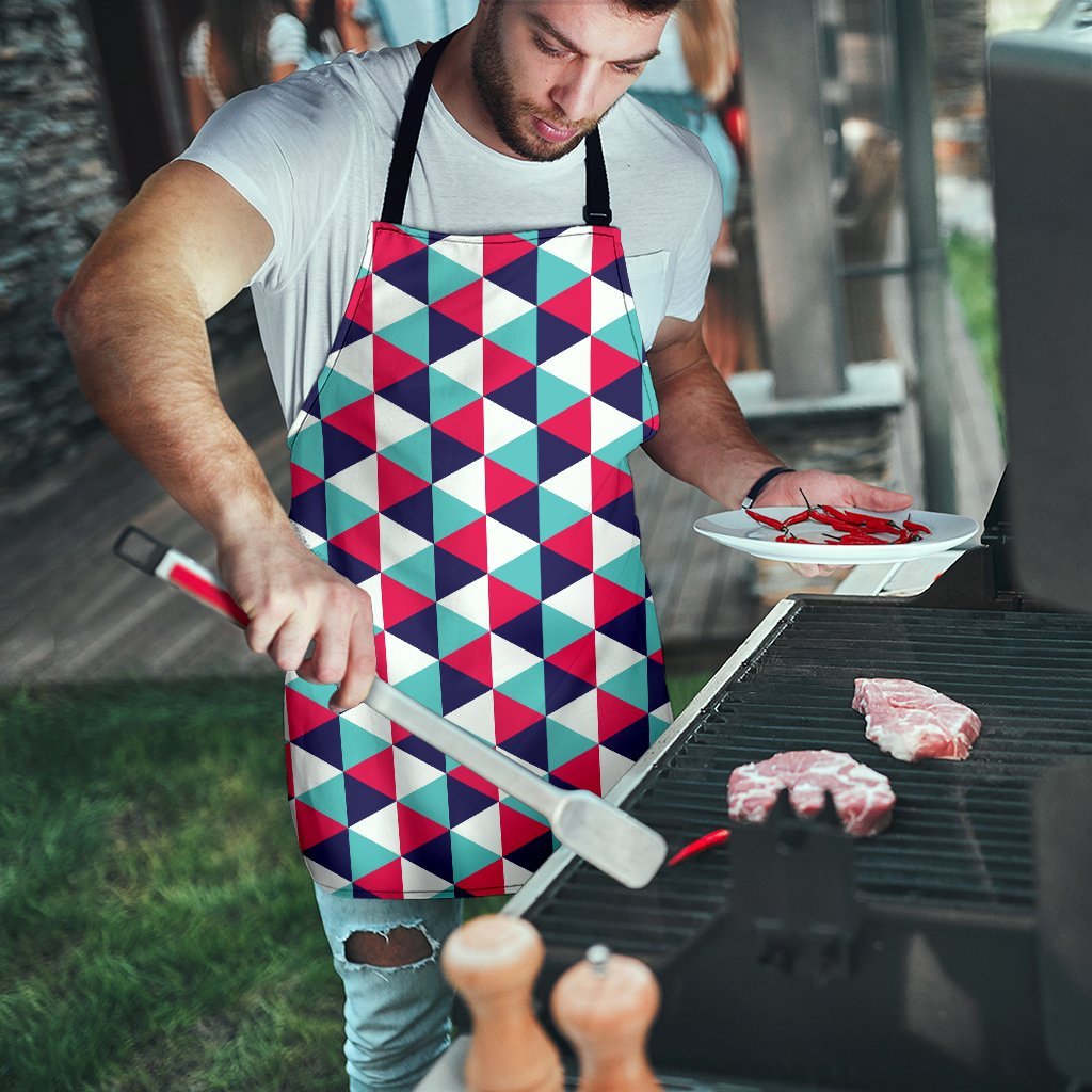 Triangle Pattern Print Men's Apron-grizzshop