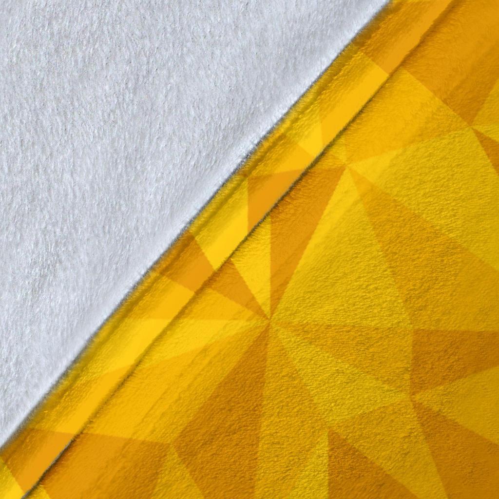 Triangle Yellow Pattern Print Blanket-grizzshop
