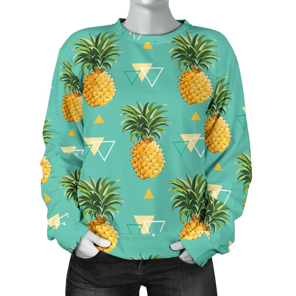 Triangle Pineapple Print Sweatshirt-grizzshop
