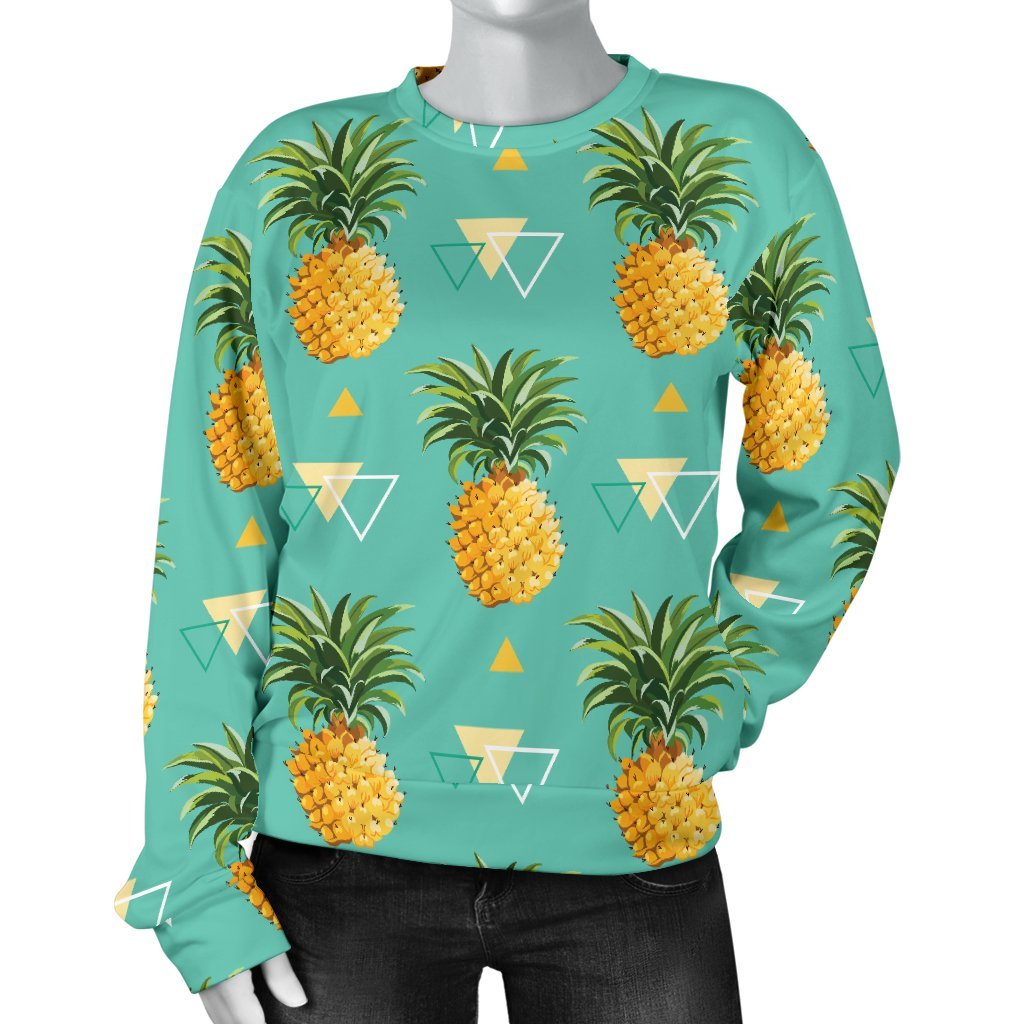 Triangle Pineapple Print Sweatshirt-grizzshop