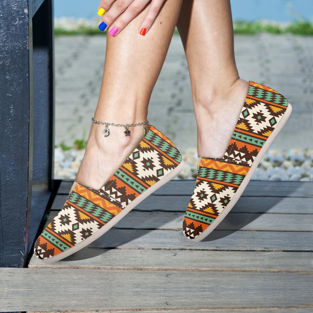 Tribal Aztec Canvas Shoes-grizzshop