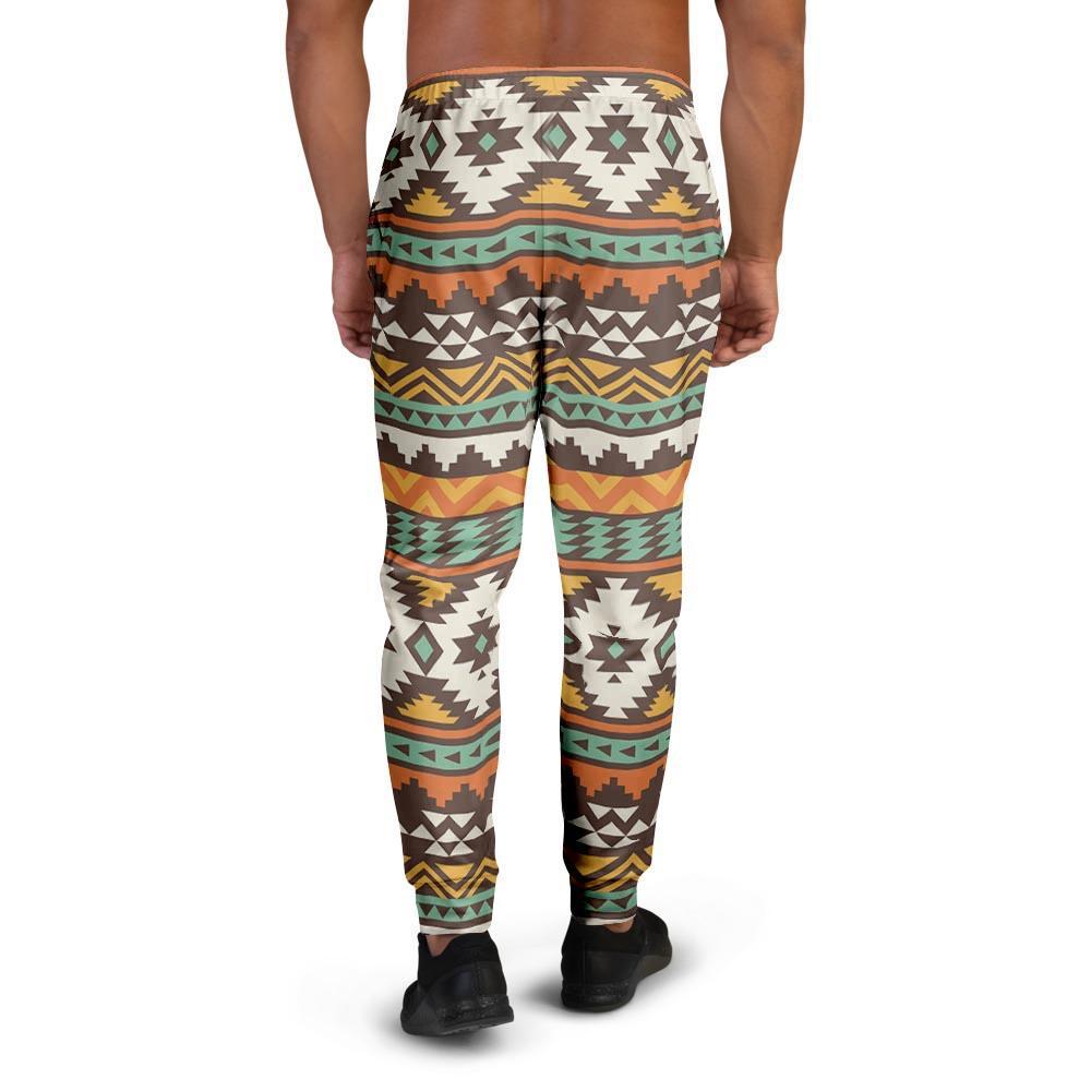 Tribal Aztec Men's Joggers-grizzshop