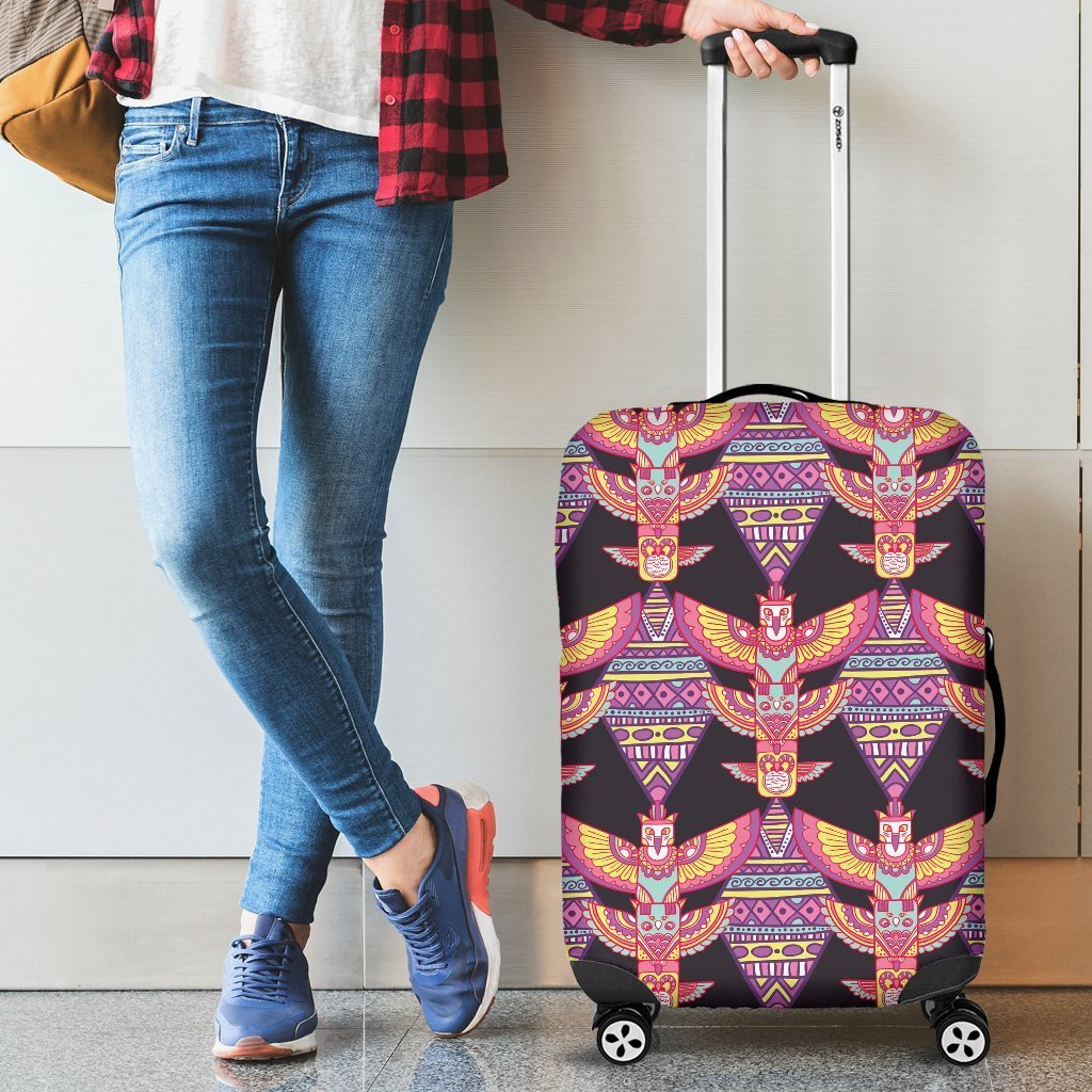 Tribal Aztec Native American Navajo Indians Print Elastic Luggage Cover-grizzshop
