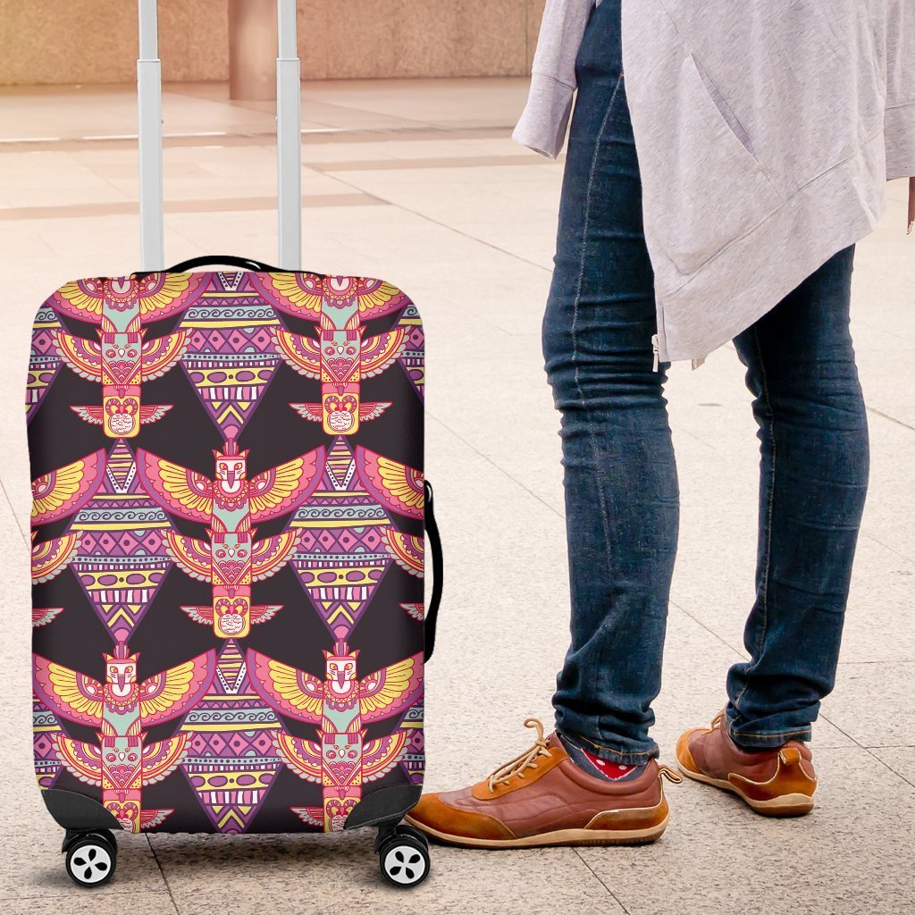 Tribal Aztec Native American Navajo Indians Print Elastic Luggage Cover-grizzshop