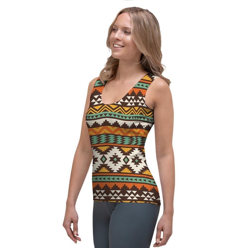 Tribal Aztec Women's Tank Top-grizzshop