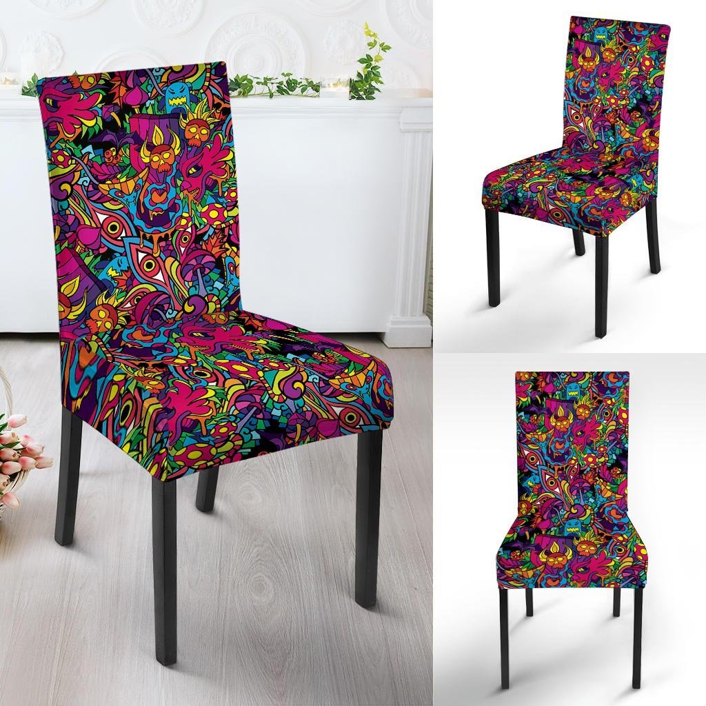 Tribal Hippie Trippy Chair Cover-grizzshop