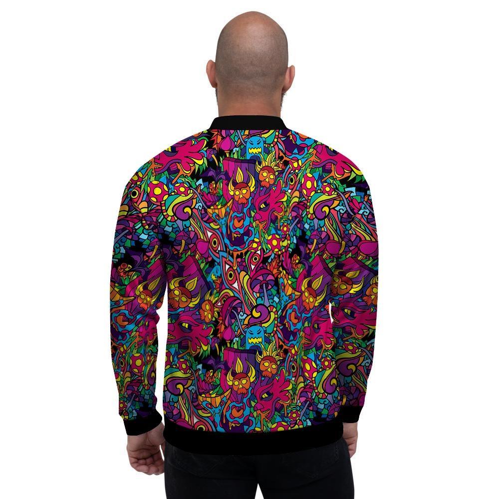 Tribal Hippie Trippy Men's Bomber Jacket-grizzshop