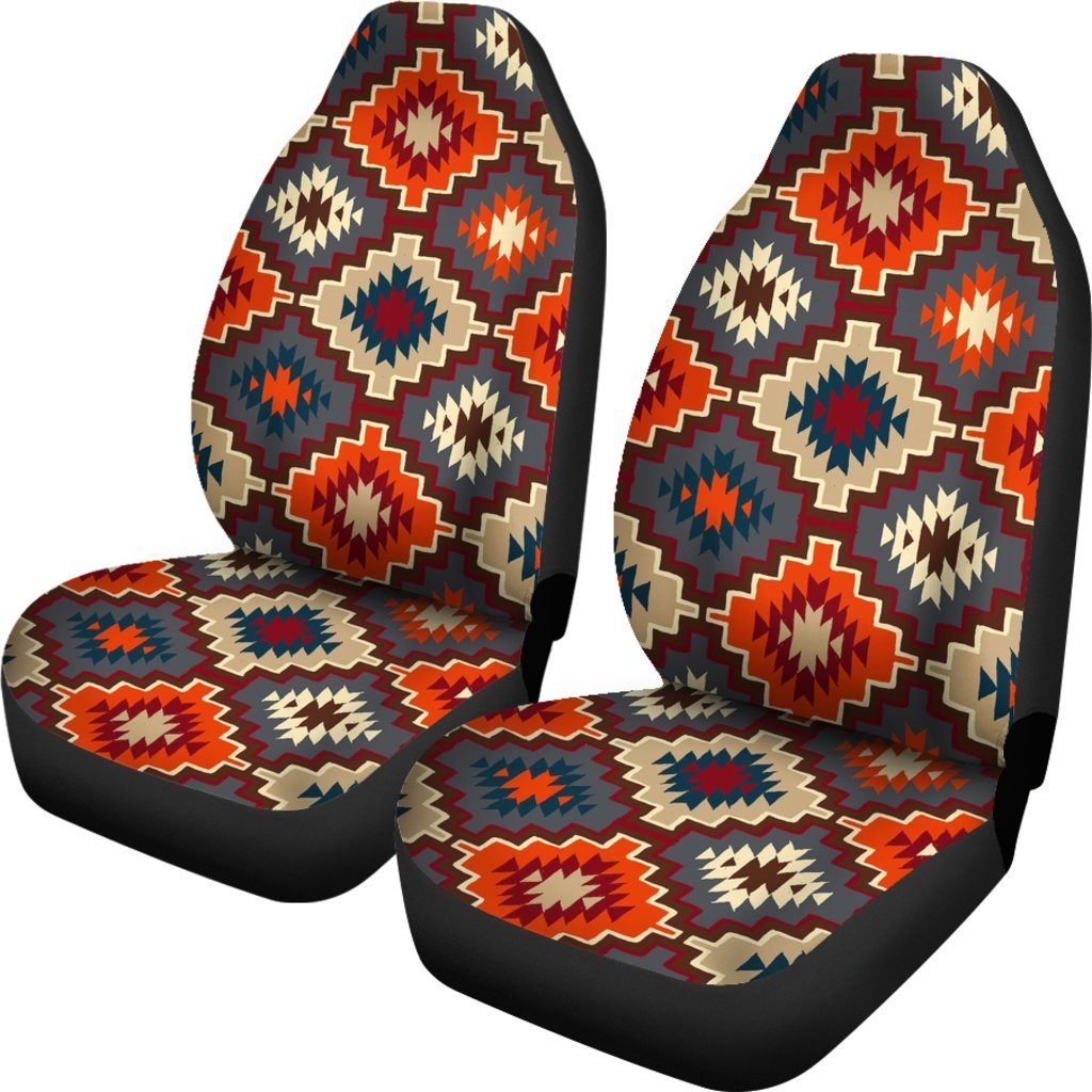 Tribal Indians Native American Aztec Navajo Print Universal Fit Car Seat Cover-grizzshop