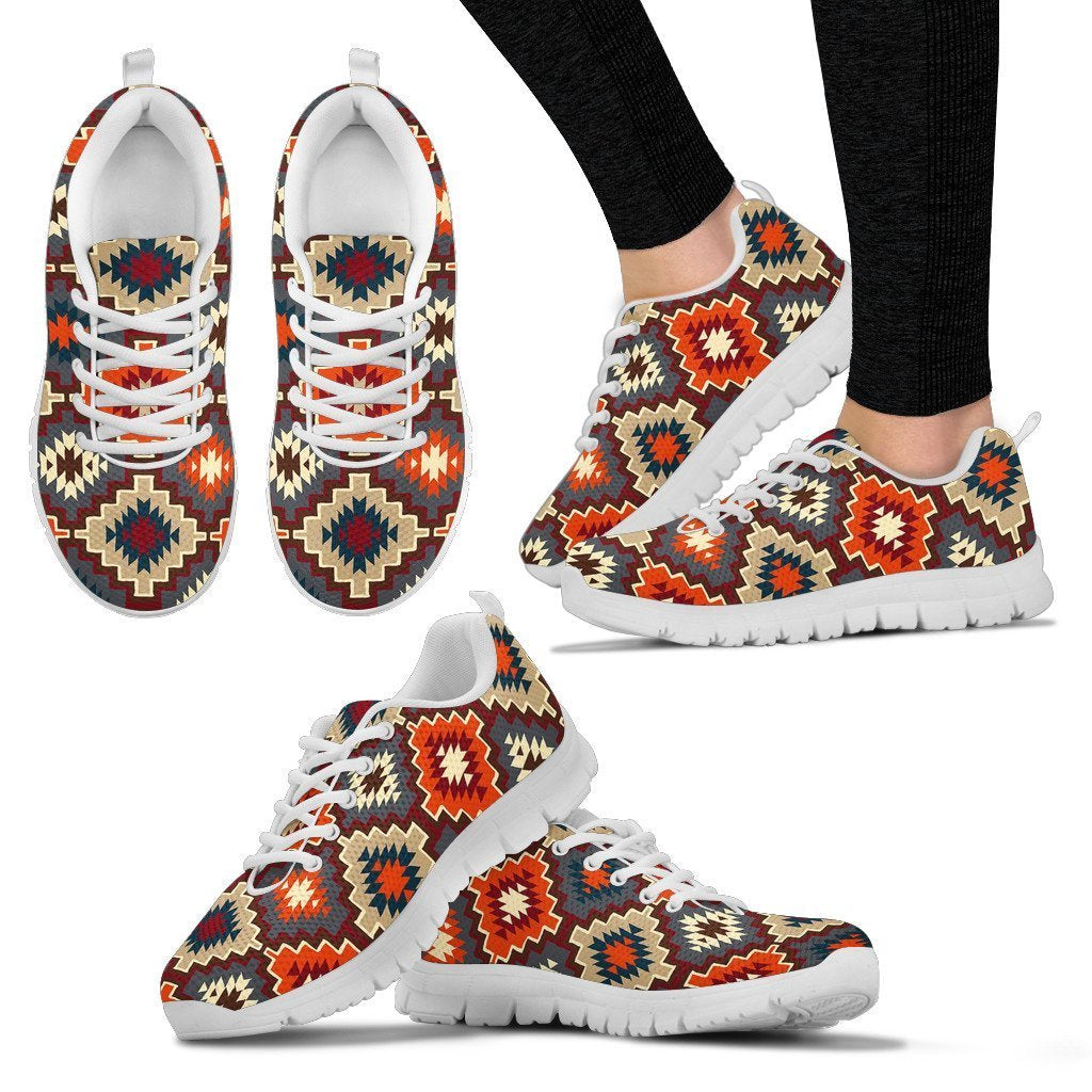 Tribal Indians Native American Aztec Navajo Print Women Shoes Sneakers-grizzshop