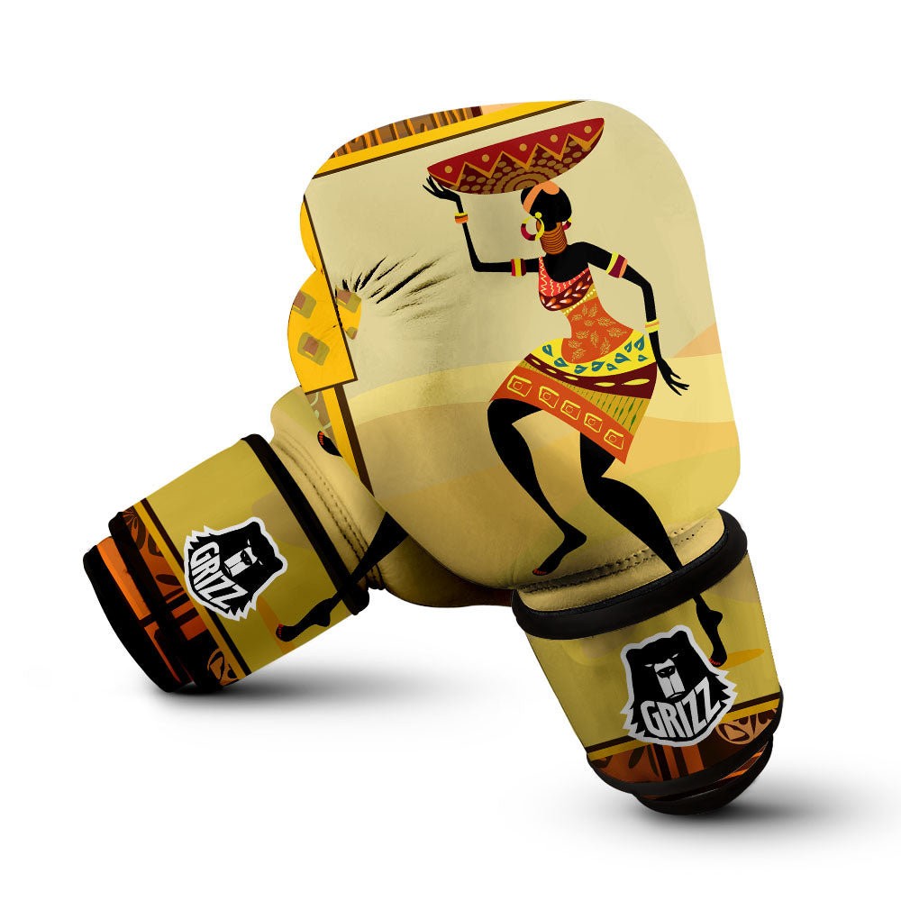 Tribal Inspired African Ethnic Print Boxing Gloves-grizzshop